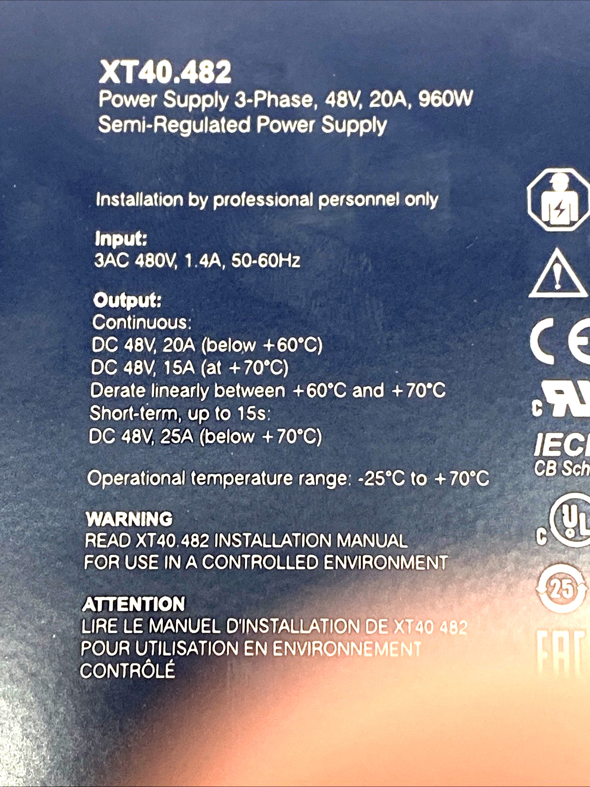 PULS XT40.482 DIMENSION 3-Phase DIN Rail Power Supply 48V 20A 960W - Maverick Industrial Sales