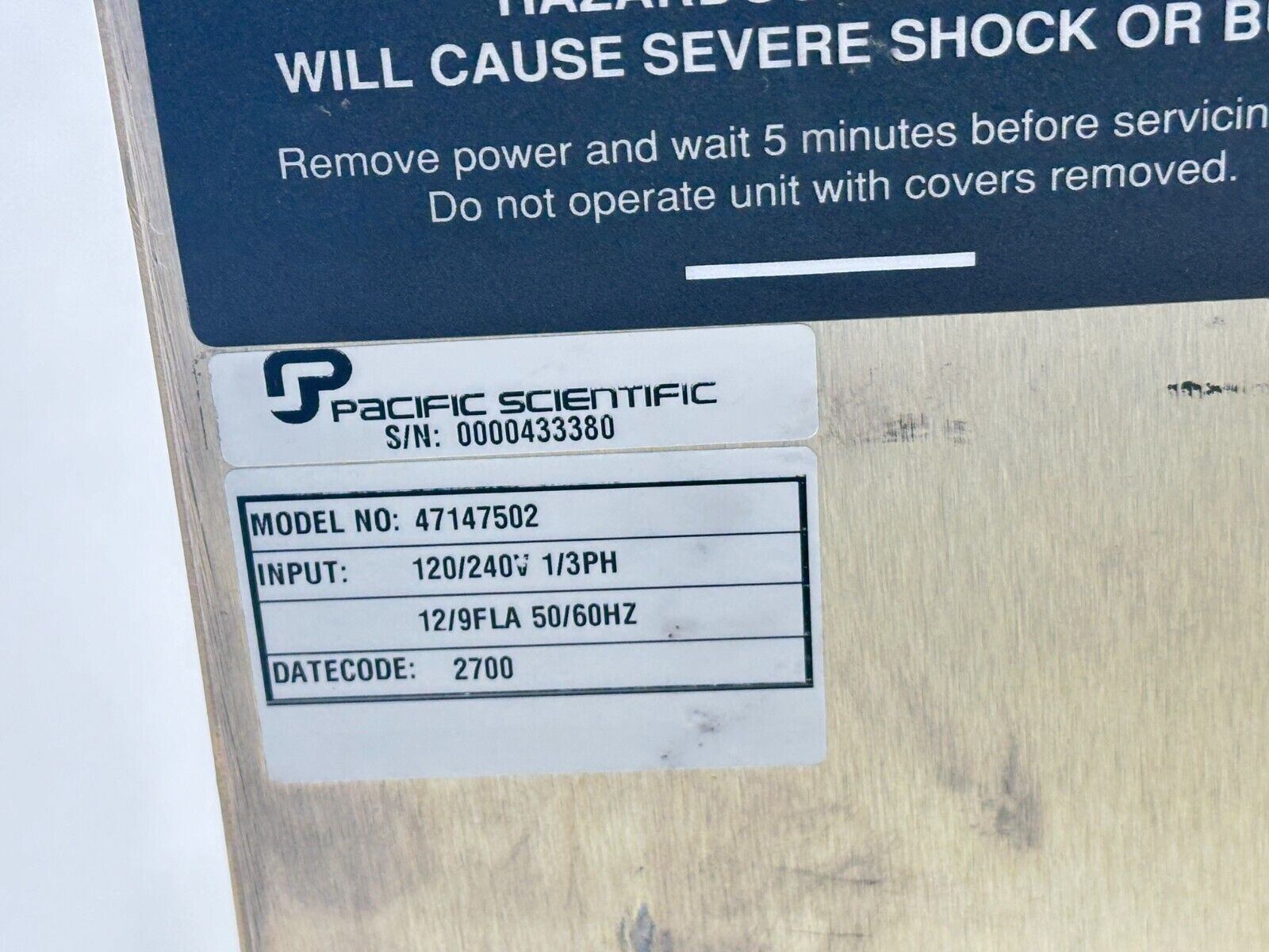 Pacific Scientific 47147502 Single Axis Brushless Servo Drive SC903 120/240V - Maverick Industrial Sales