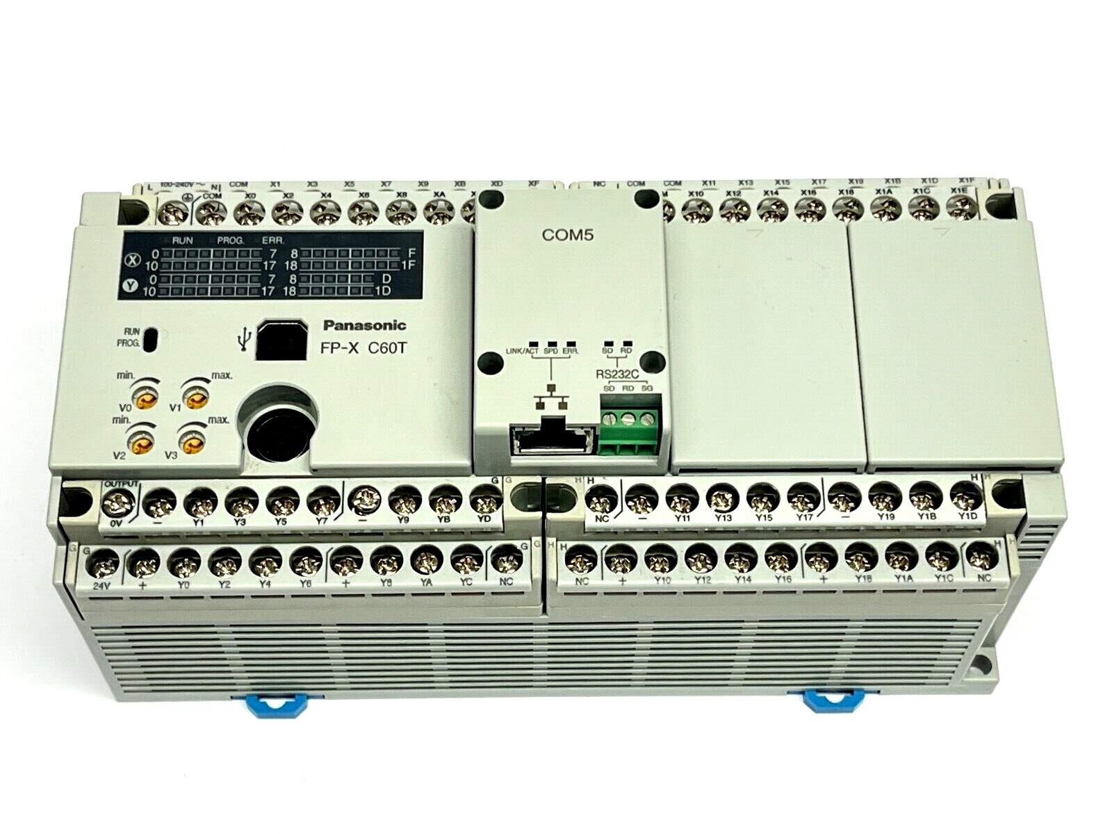 Panasonic AFPX-C60T FP-X C60T Control Unit w/ AFPX-COM5 - Maverick Industrial Sales