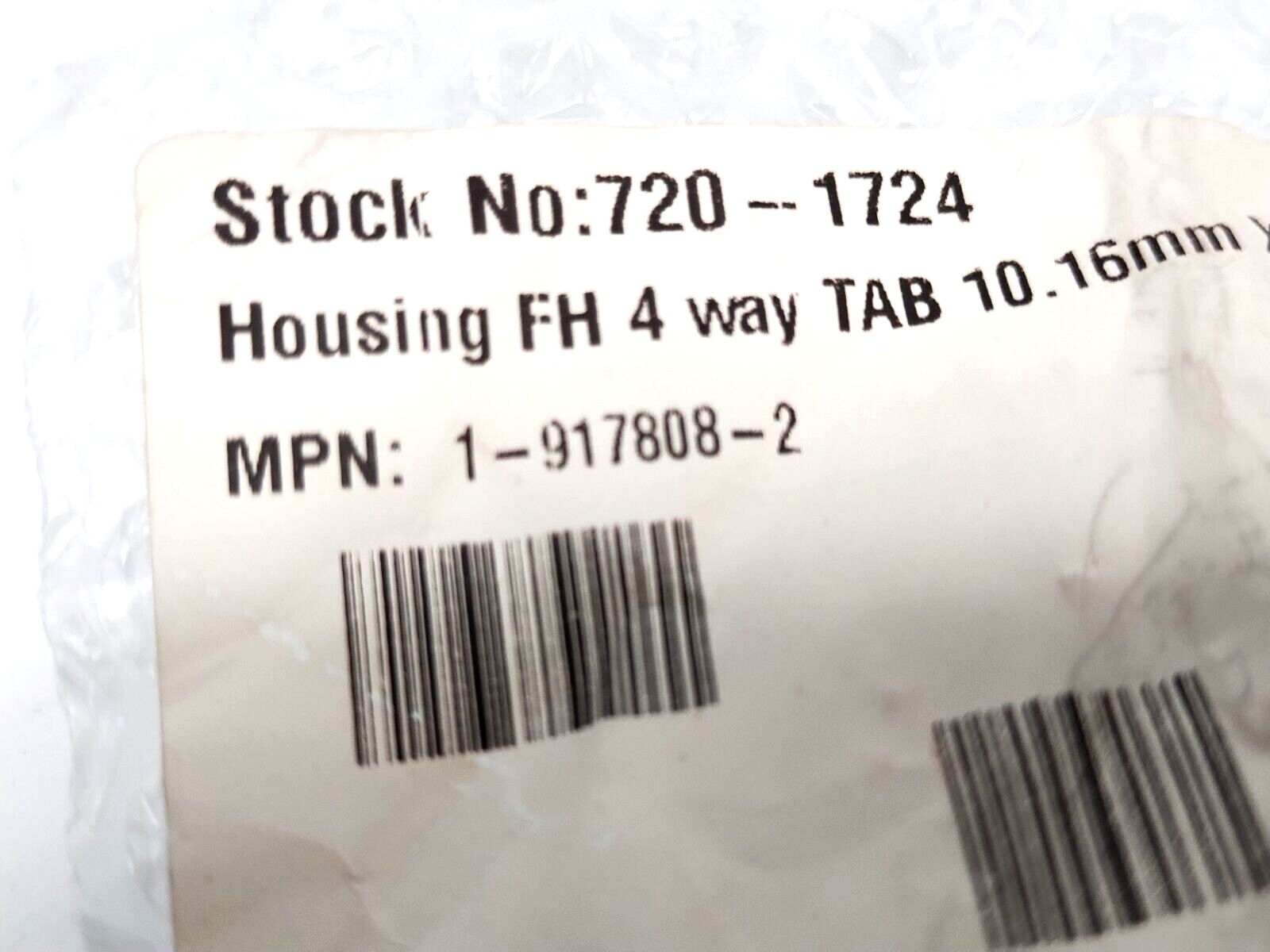 TE Connectivity 1-917808-2 PCB Housing 10.16mm Pitch 4 Way, 2 Row Male LOT OF 3 - Maverick Industrial Sales