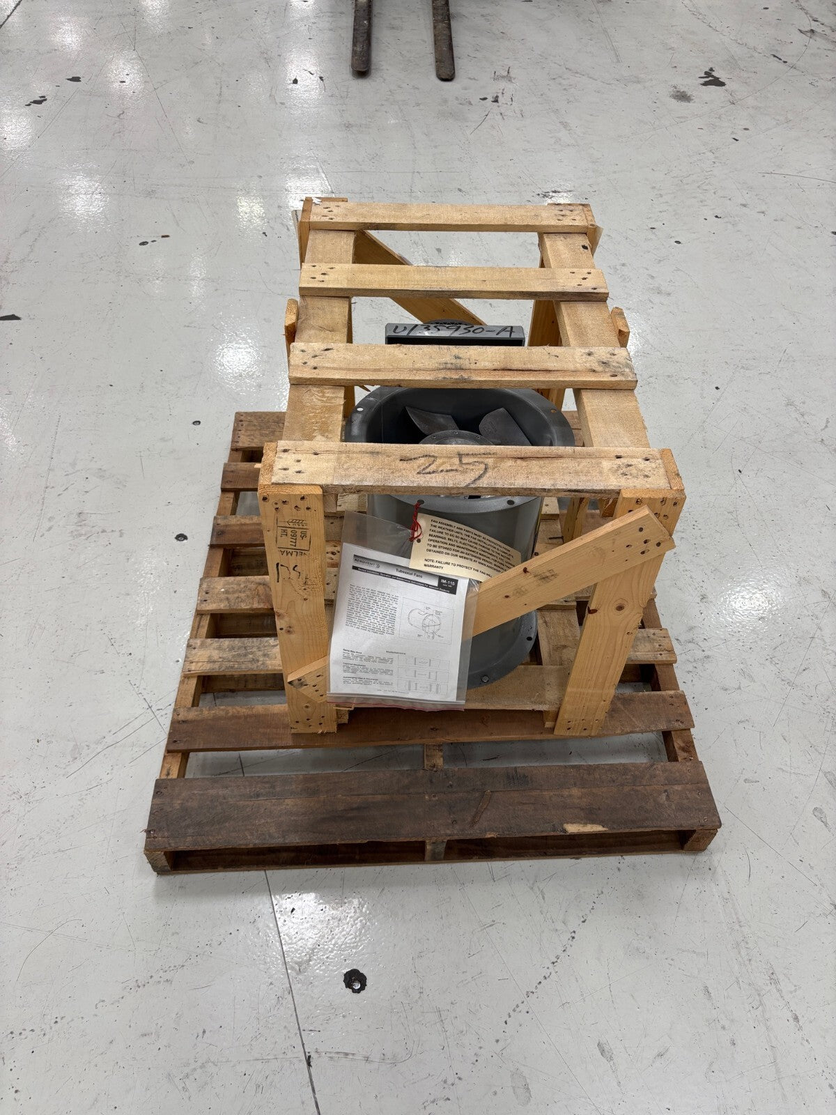 Aerovent 12B10525-BTABD-3016-X Tubeaxial Fan, 3/4 HP, 230/460V, Blower - Maverick Industrial Sales