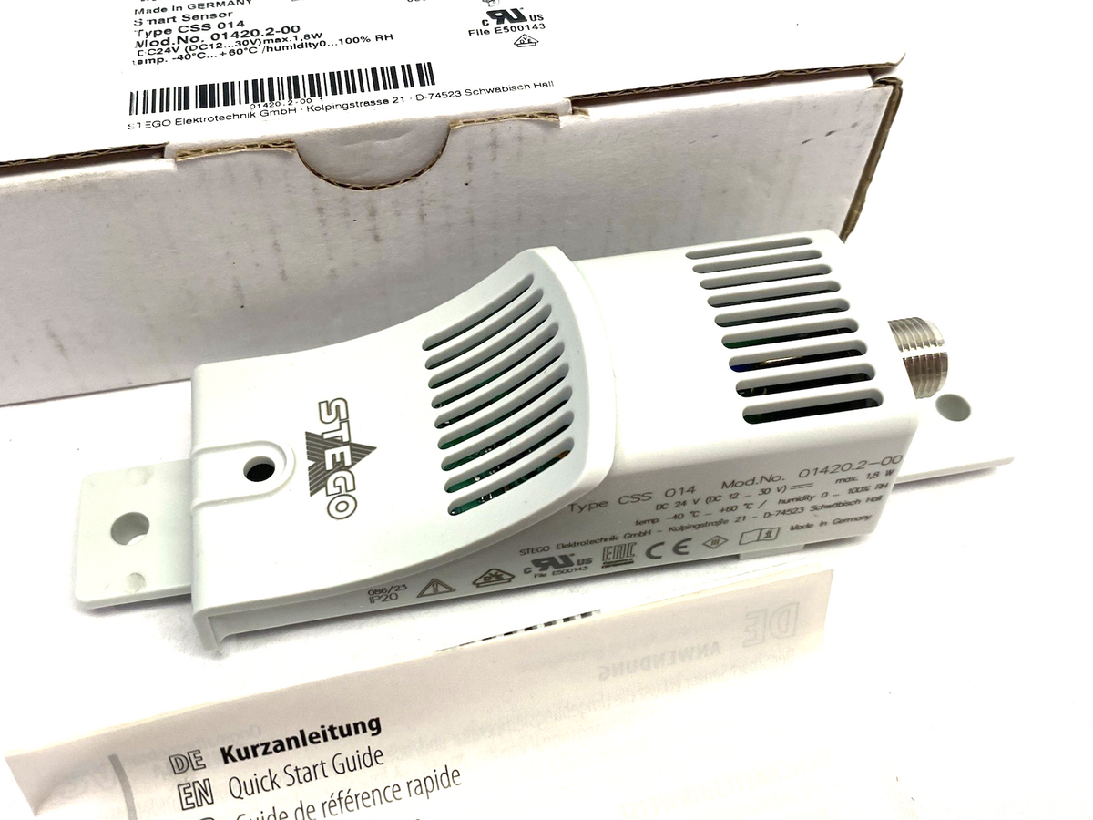 CSS 014 | Stego Smart Sensor Climate Analog, for Air & Humidity 01420.2-00 - New – Open box - Maverick Industrial Sales