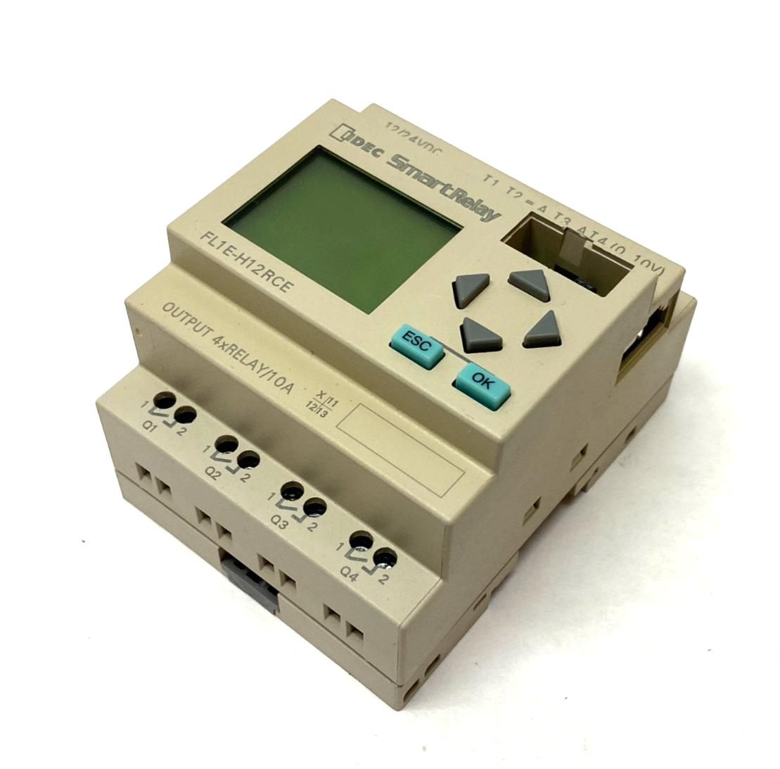 FL1E-H12RCE | IDEC SmartRelay Programmable CPU 8xDC Input, 4xRELAY/10A Output - Used - Maverick Industrial Sales