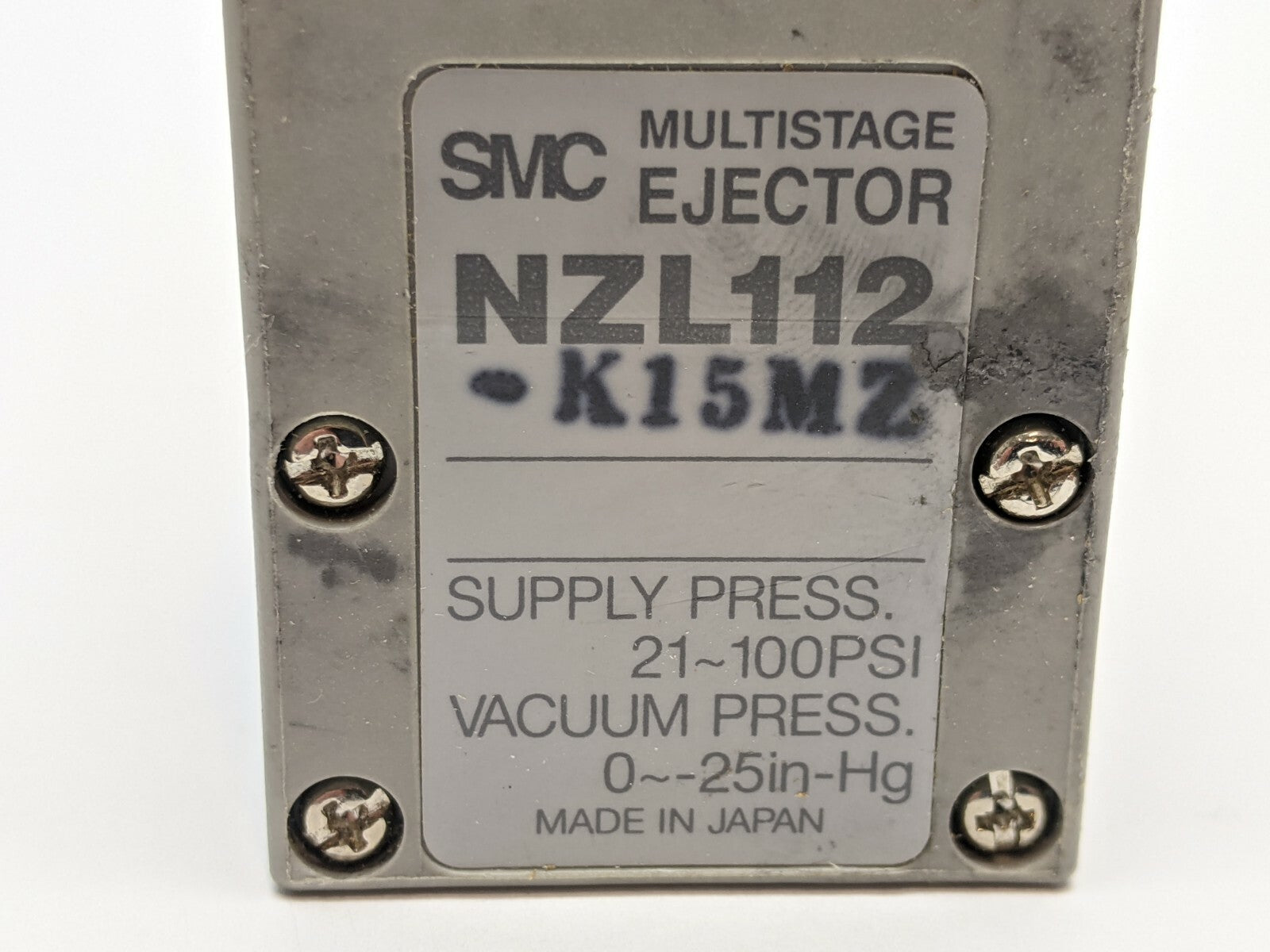SMC NZL112-K15MZ Multi-Stage Vacuum Generator - Maverick Industrial Sales