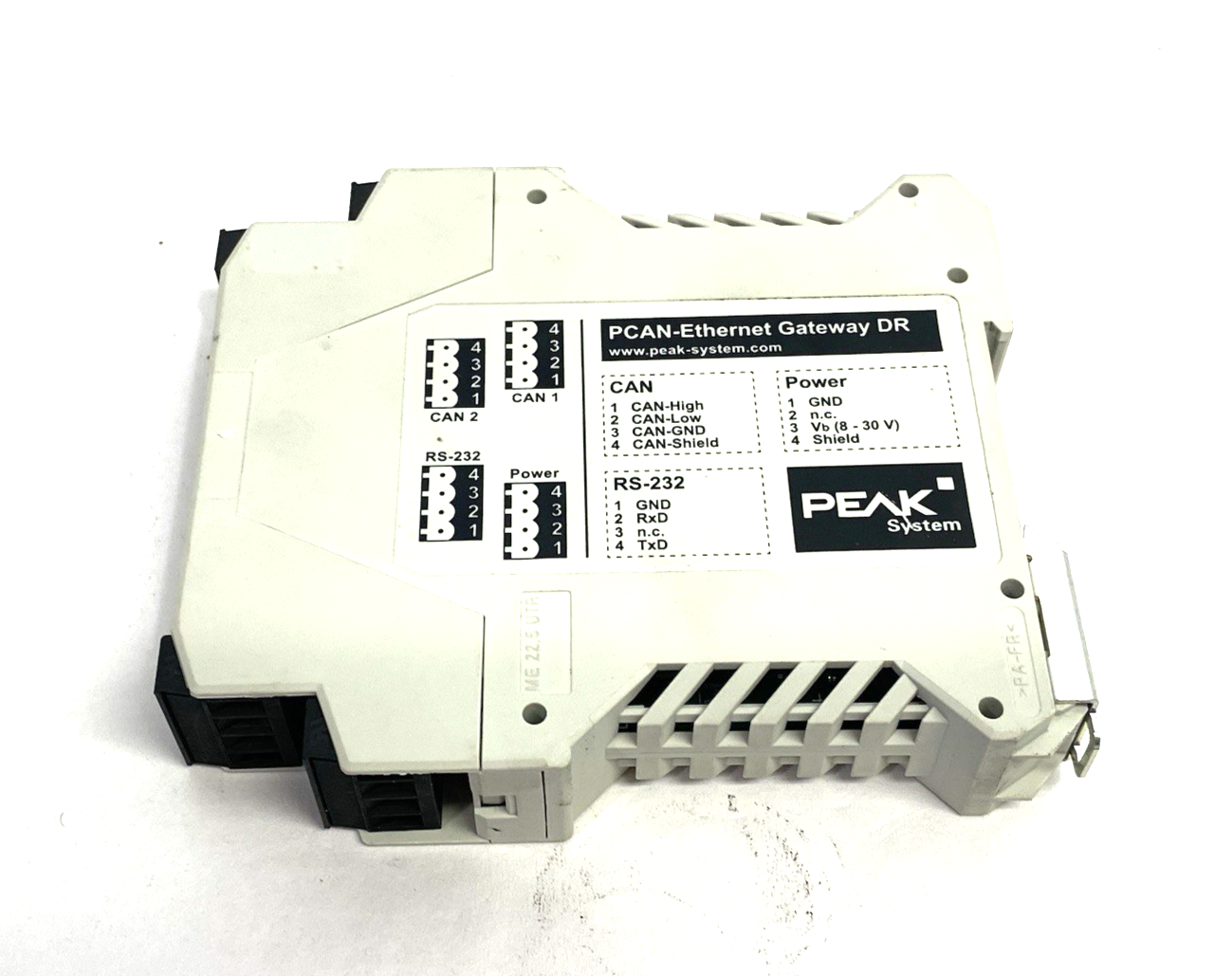 IPEH-004010 | Peak PCAN-Ethernet Gateway DR, CAN to LAN Gateway in DIN Rail - Used - Maverick Industrial Sales
