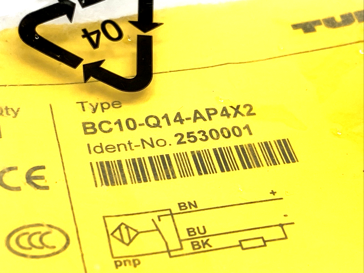 BC10-Q14-AP4X2 | Turck Capacitive Sensor 2530001 - New – Open box - Maverick Industrial Sales