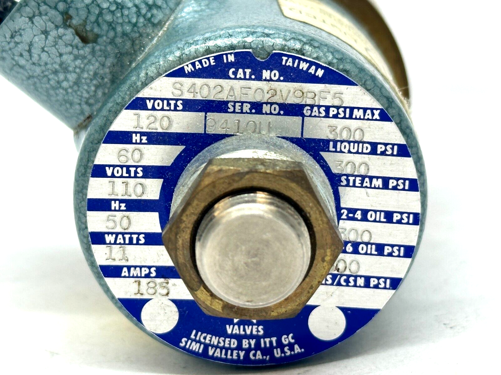 GC Valves S402AF02V9BF5 Solenoid Valve 1/2" NPT 300PSI 1.85A 120V 11W - Maverick Industrial Sales