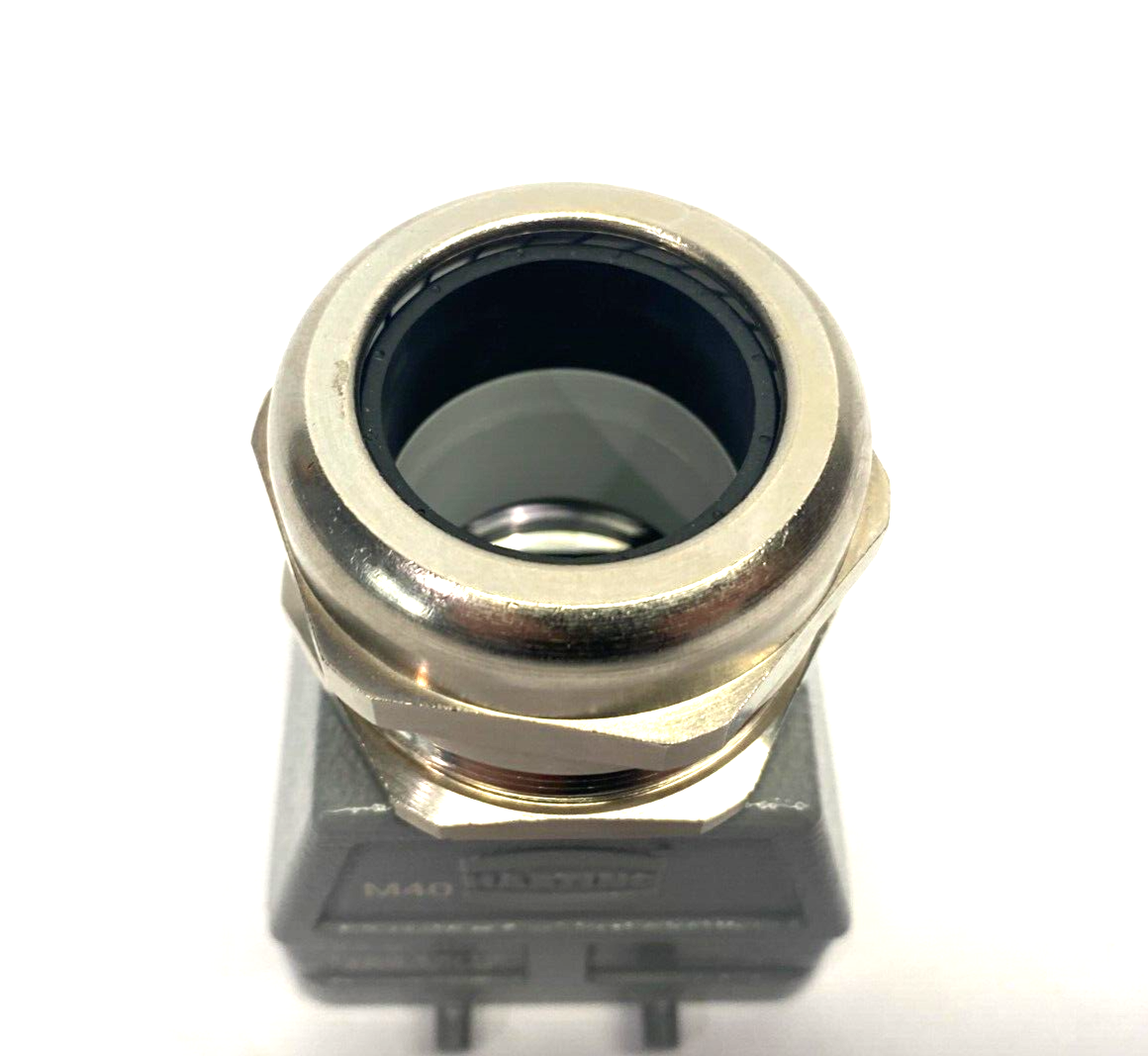 Harting 19300100428 Heavy Duty Han B Hood Top Entry HC 4 Pegs M40 w/ Cable Gland - Maverick Industrial Sales