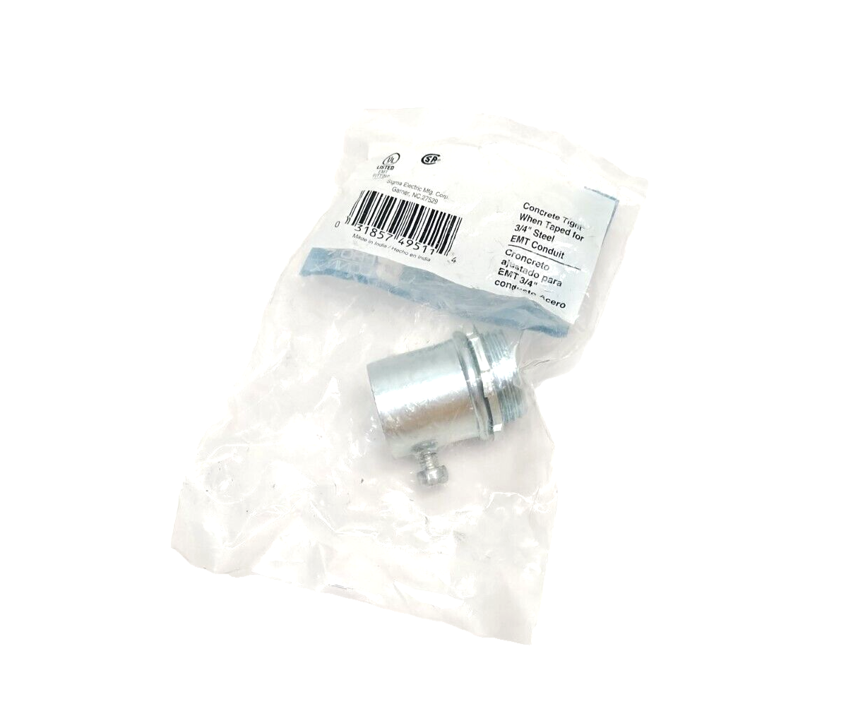 Sigma 49511 ProConnex 3/4" Set Screw Connector EMT Conduit Fitting LOT OF 7 - New - Maverick Industrial Sales