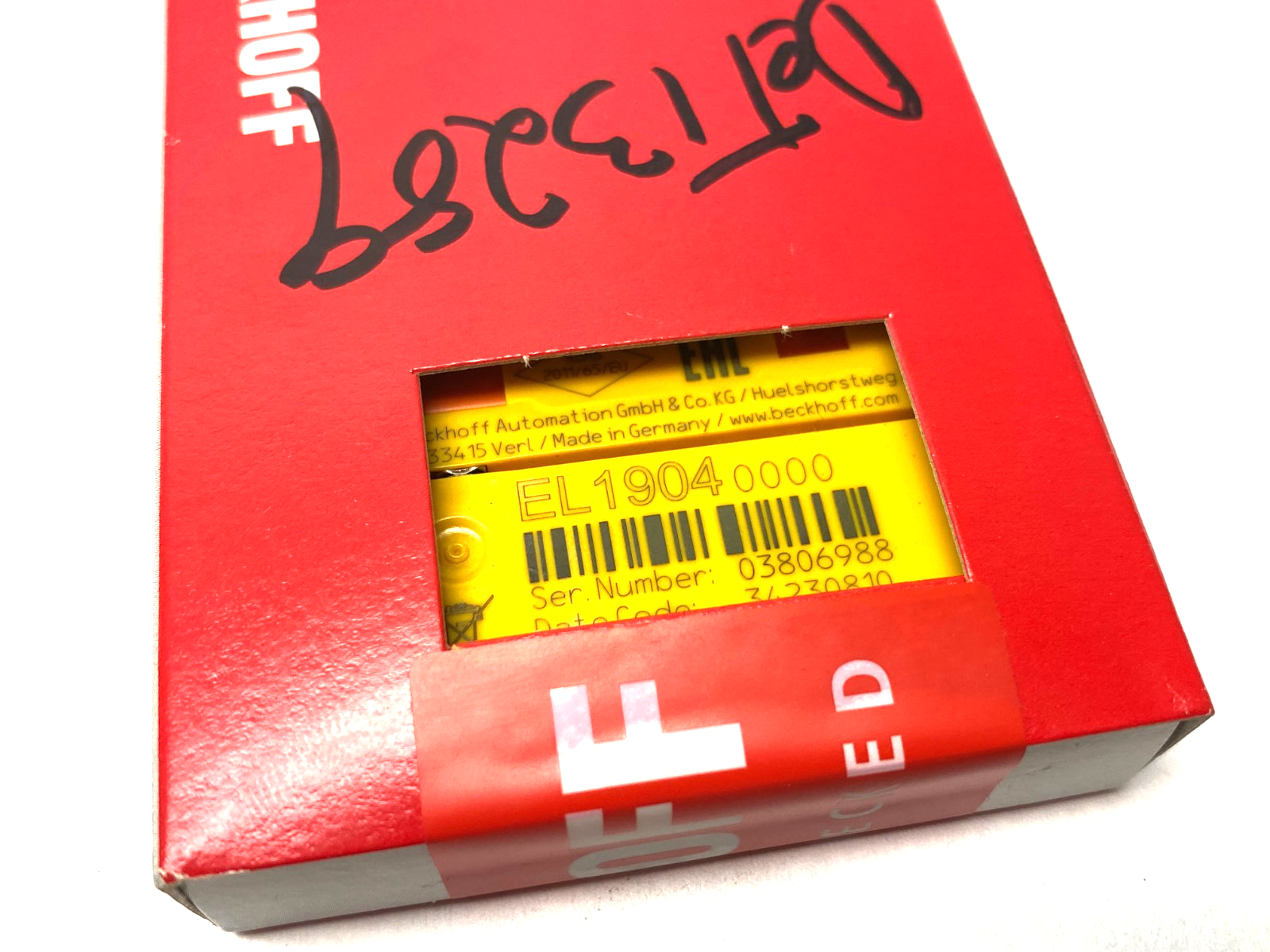 Beckhoff EL1904 EtherCAT 4-Channel Digital Input Terminal 24VDC - Maverick Industrial Sales