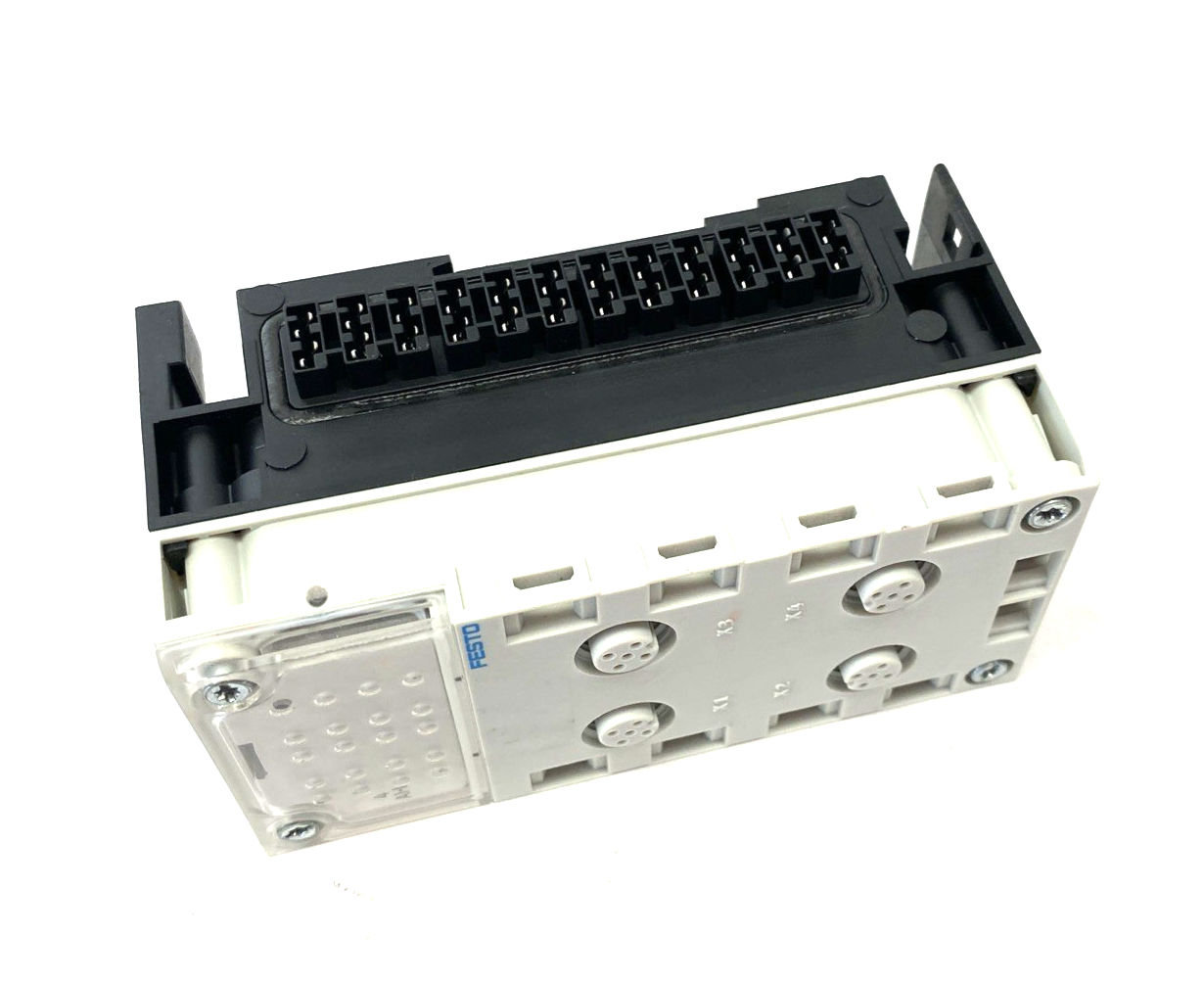 Festo CPX-AB-4-M12X2-5POL Manifold Block 195704 w/ CPX-GE-EV Interlink Block - Maverick Industrial Sales