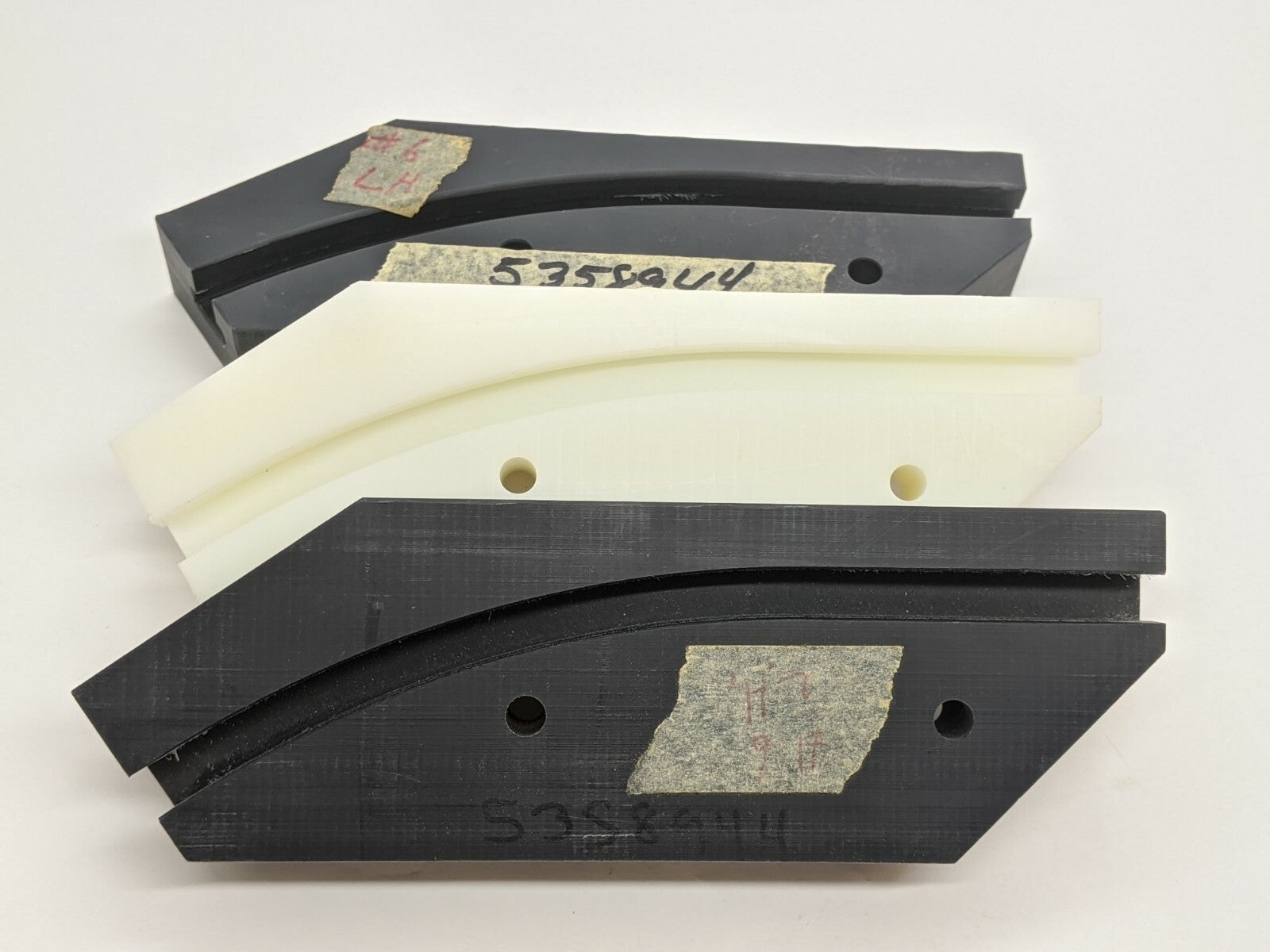 75-208C384 Milled Track Wearstrip 7-5/8" x 1" x 2-1/2" D208C020, 3 PIECE SET - Maverick Industrial Sales