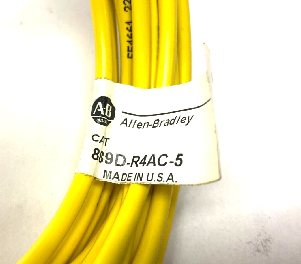 Allen Bradley 889D-R4AC-5 Ser. A Micro DC Cable Rt-Angle 4-Pin 250VDC 3A - Maverick Industrial Sales