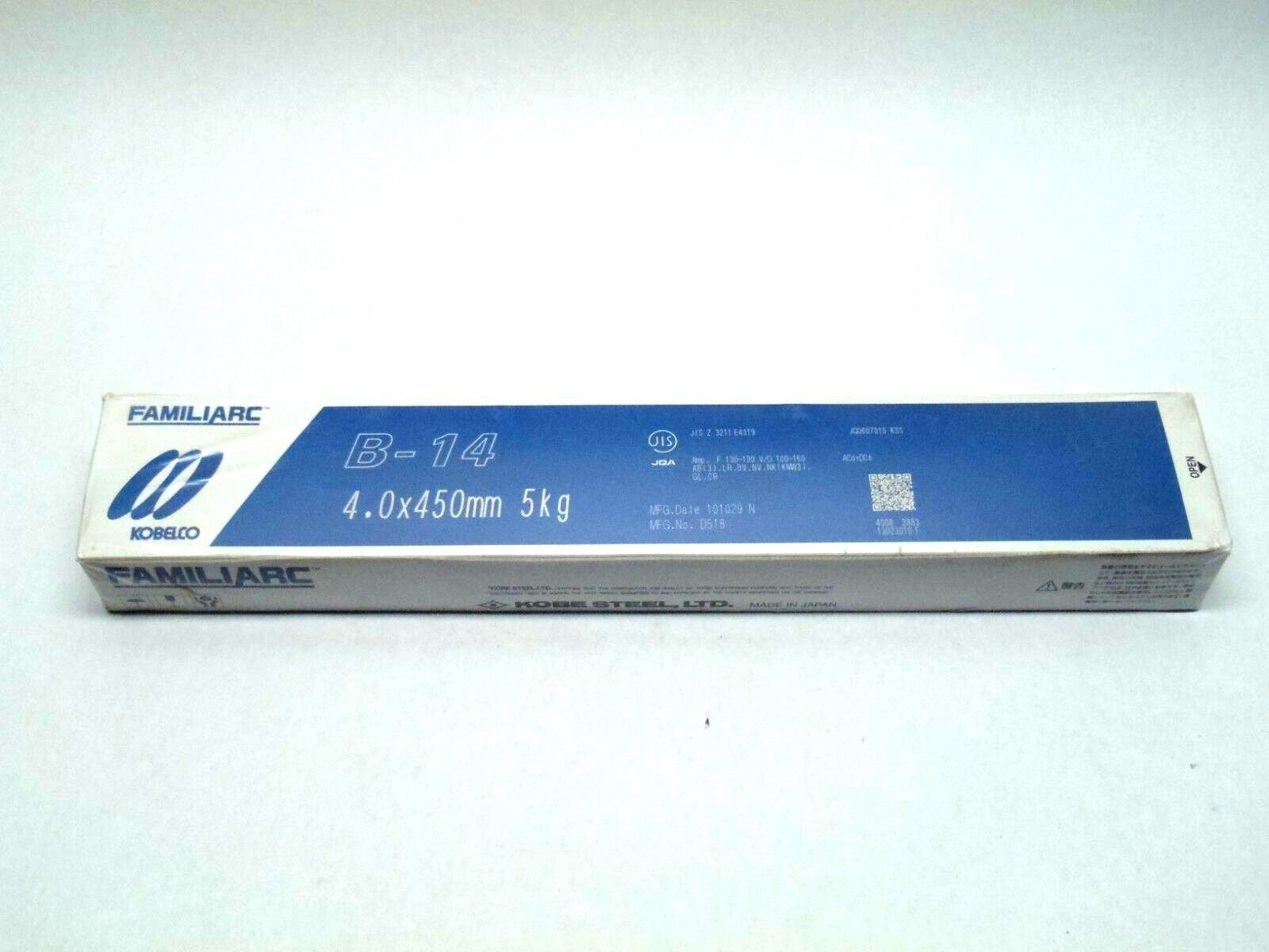 Kobelco Familiarc B-14, 4.0x450mm Welding Electrodes Rods 5KG box - Maverick Industrial Sales