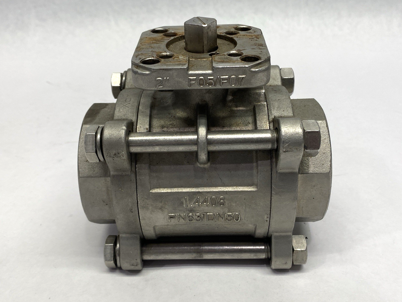 Industrial Stainless Steel Ball Valve 2" 1.4408 PN63 DN50 F05/F07 - Used - Maverick Industrial Sales
