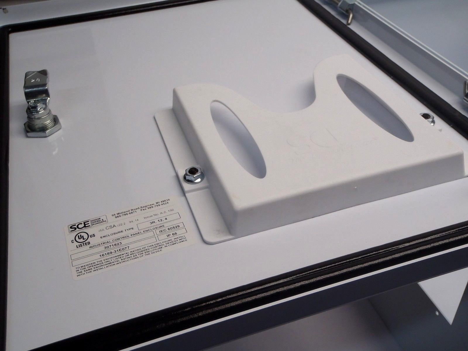 SCE Saginaw Control 16189-31E077 White Enclosure 20”X16”X12” Inch 3071823 - Maverick Industrial Sales
