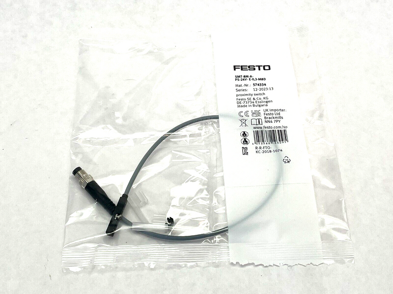 Festo SMT-8M-A-PS-24V-E-0,3-M8D Proximity Sensor 574334 - Maverick Industrial Sales