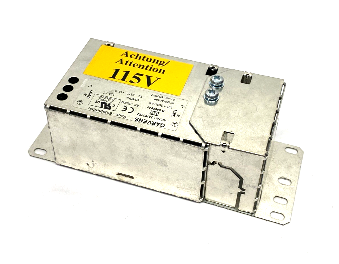 Garvens Mettler Toledo 24103122 Single-Phase Power Supply 250VAC 12A - Maverick Industrial Sales