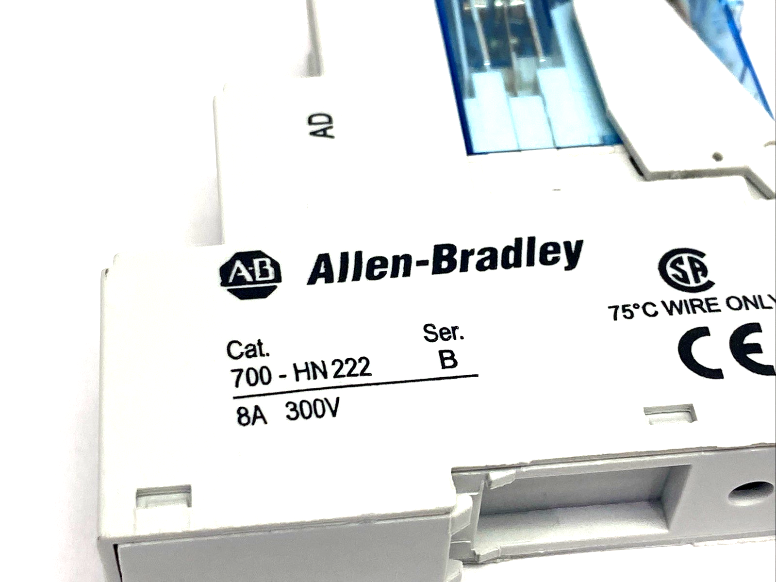 700-HK32Z24 | Allen Bradley Ser. B Plug In Relay 24V DC & 700-HN222 Socket/Base 8A - Used - Maverick Industrial Sales