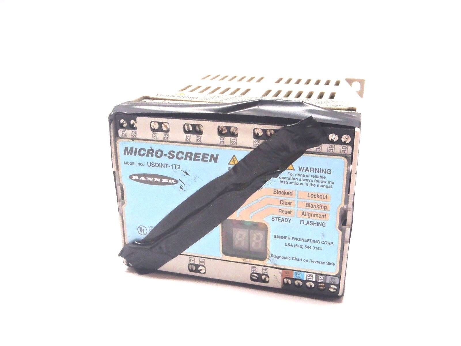 Banner USDINT-1T2 Micro-Screen Controller 24VDC 1.5A DC Max - Maverick Industrial Sales