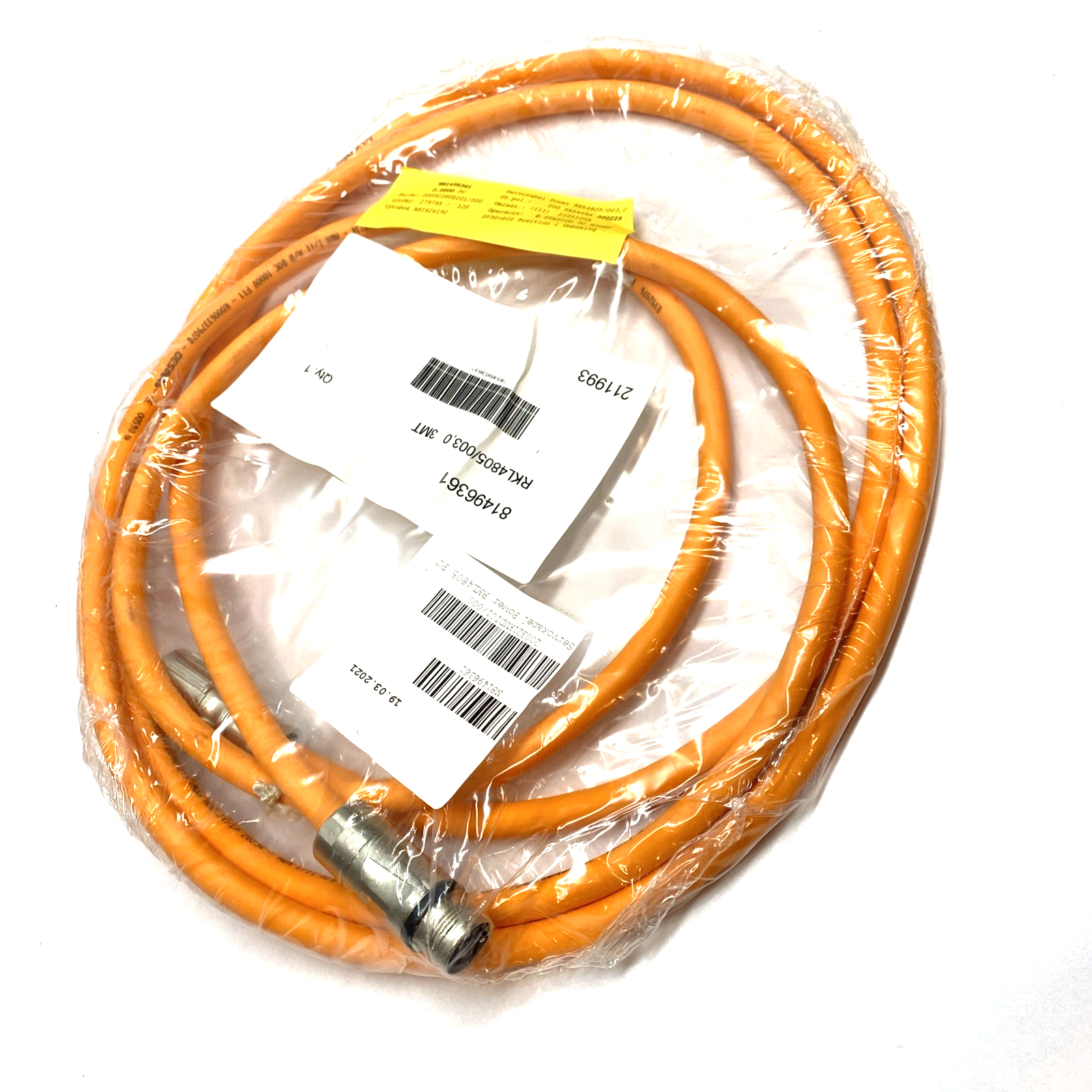 Bosch Rexroth R911386931 Power Cable RKL4805/003 3m - Maverick Industrial Sales