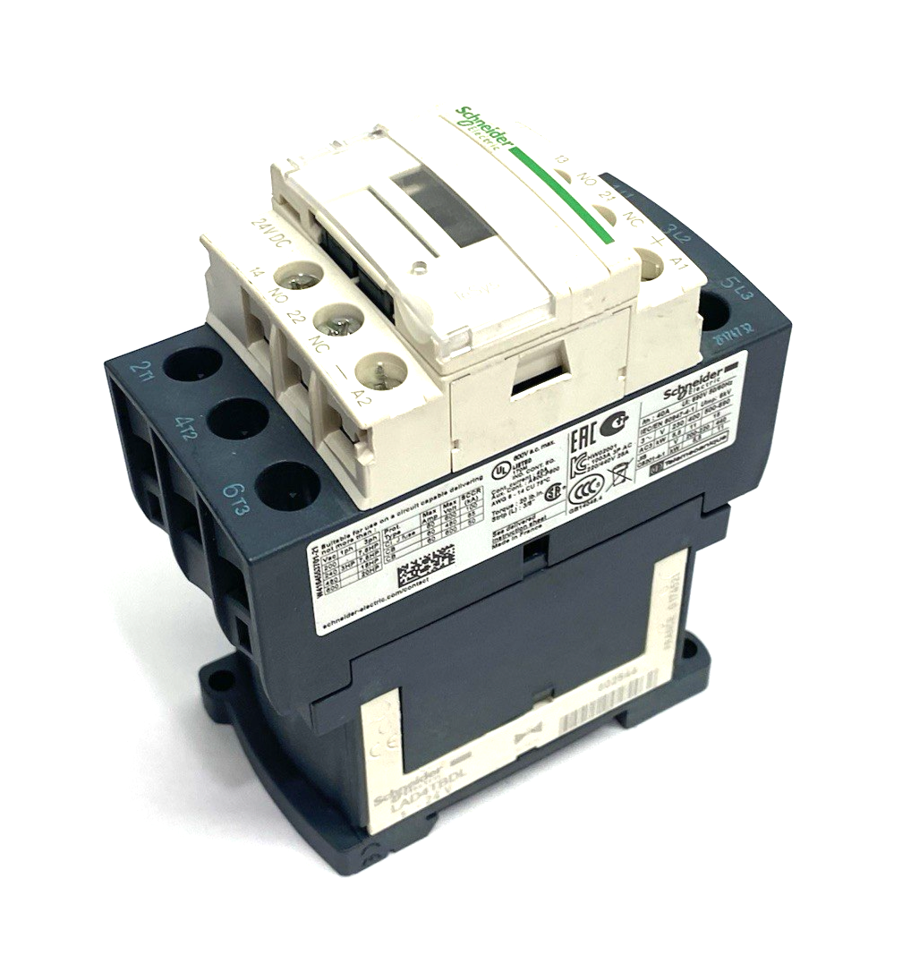 Schneider Electric LC1D25BD IEC Contactor, TeSys Deca, Nonreversing, 25A - Maverick Industrial Sales