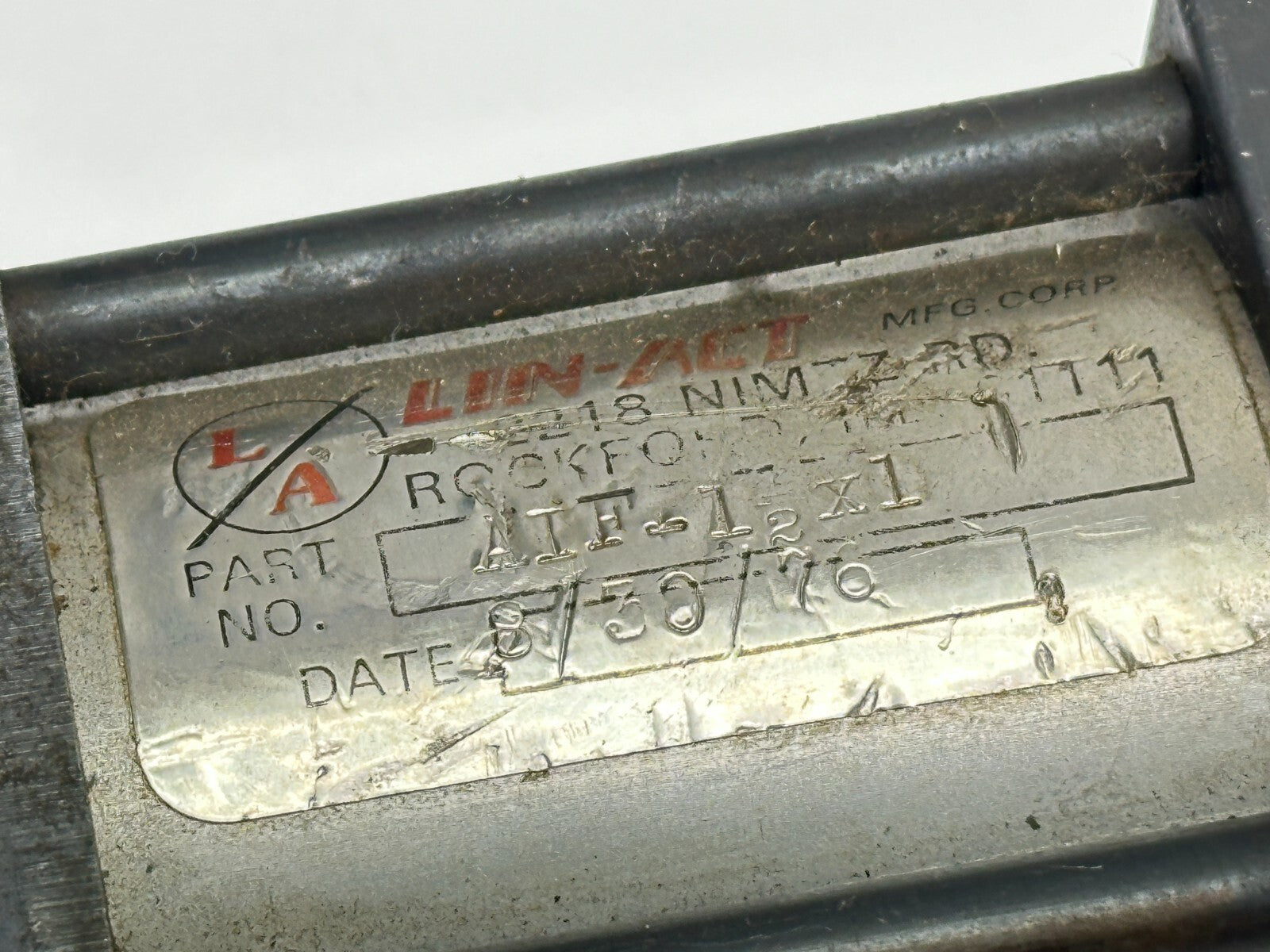 Lin-Act AIF-1 1/2 x 1 Pneumatic Cylinder 1-1/2" Bore 1" Stroke - Maverick Industrial Sales