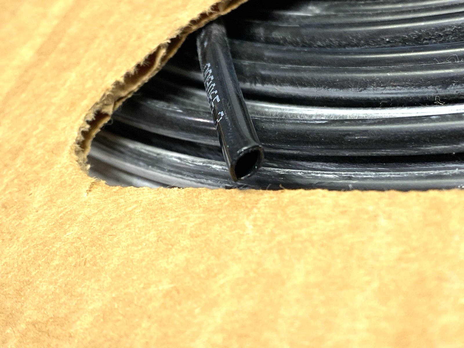 NB-3-025 | Parker Black Nylon Tubing .138" ID 3/16" OD SHELFWARE LOT OF 240' - New – Open box - Maverick Industrial Sales