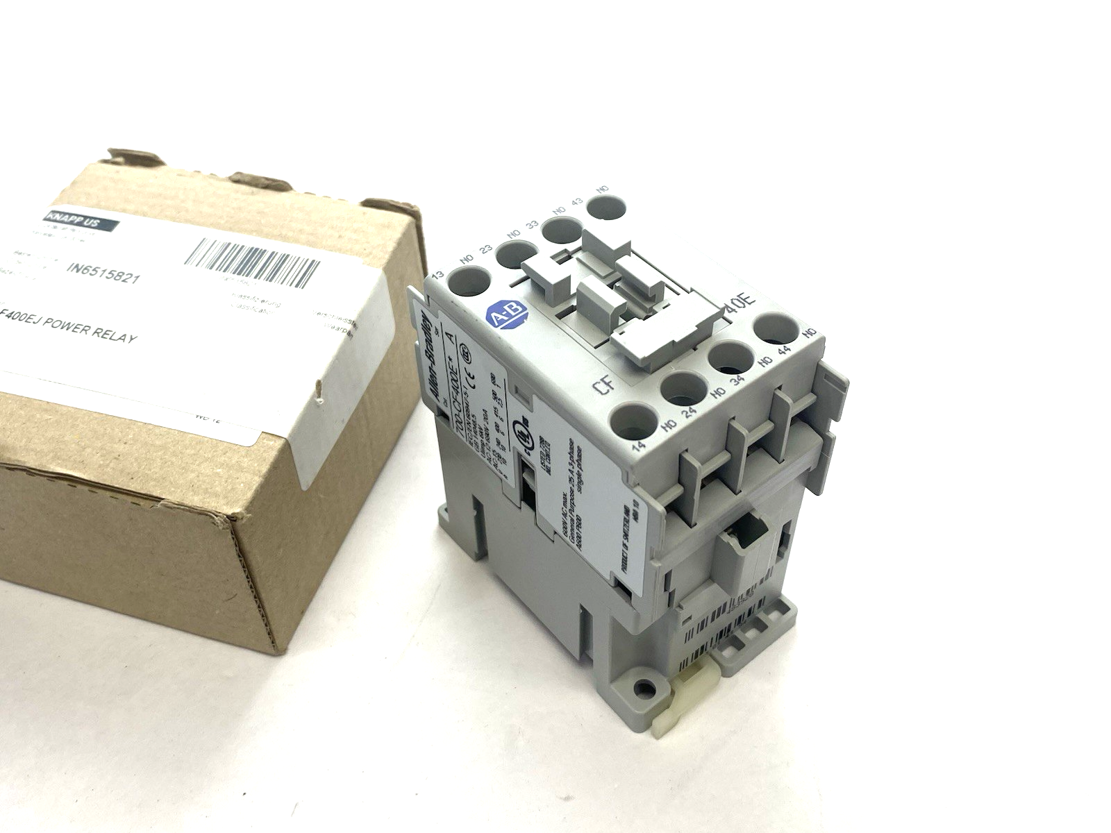 Allen Bradley 700-CF400EJ Ser. A Industrial MCS-CF Control Relay 4 N.O., 24V DC - Maverick Industrial Sales