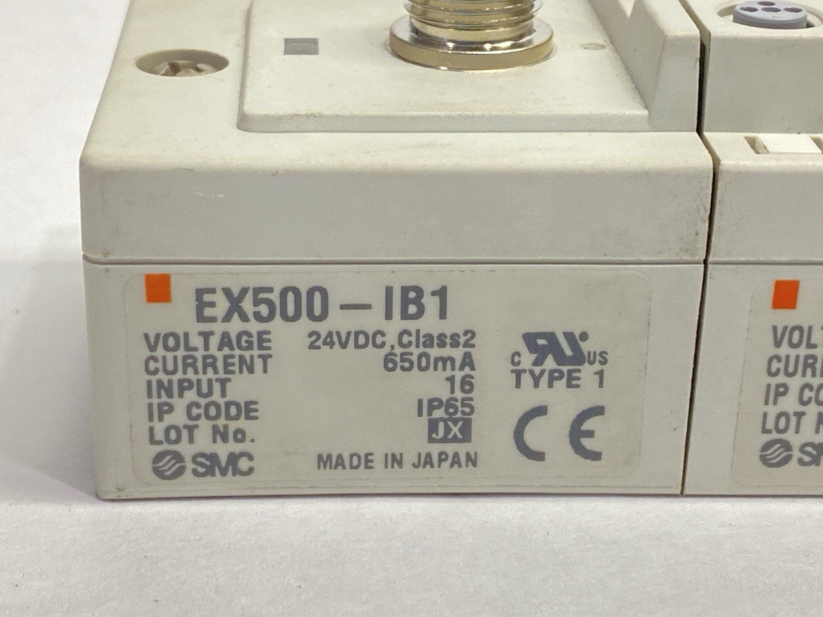 SMC EX500-IB1 DeviceNet Input Base Unit w/ EX500-IE5 Input Block 8x M8 3-Pin - Maverick Industrial Sales