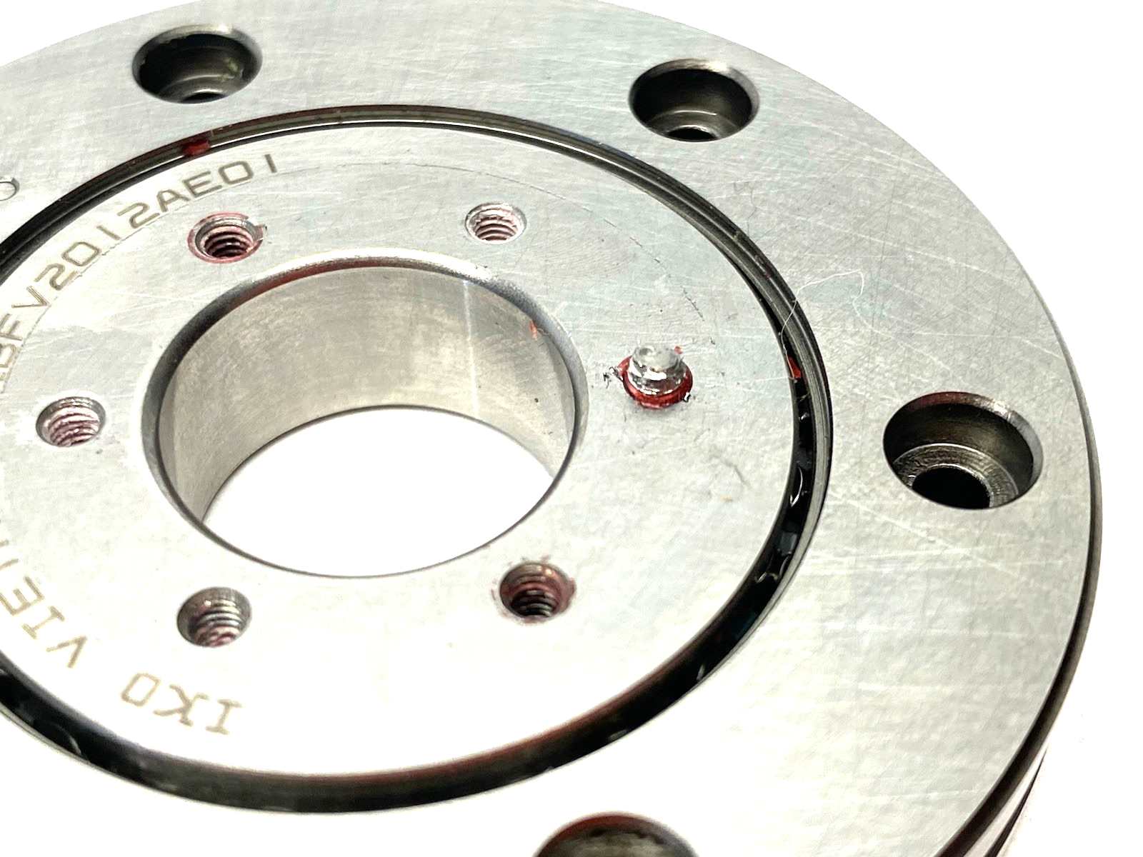 | IKO CRBFV2012AEOI Crossed Roller Bearing 70mm OD SCREW BROKEN IN MOUNT HOLE - Used - Maverick Industrial Sales