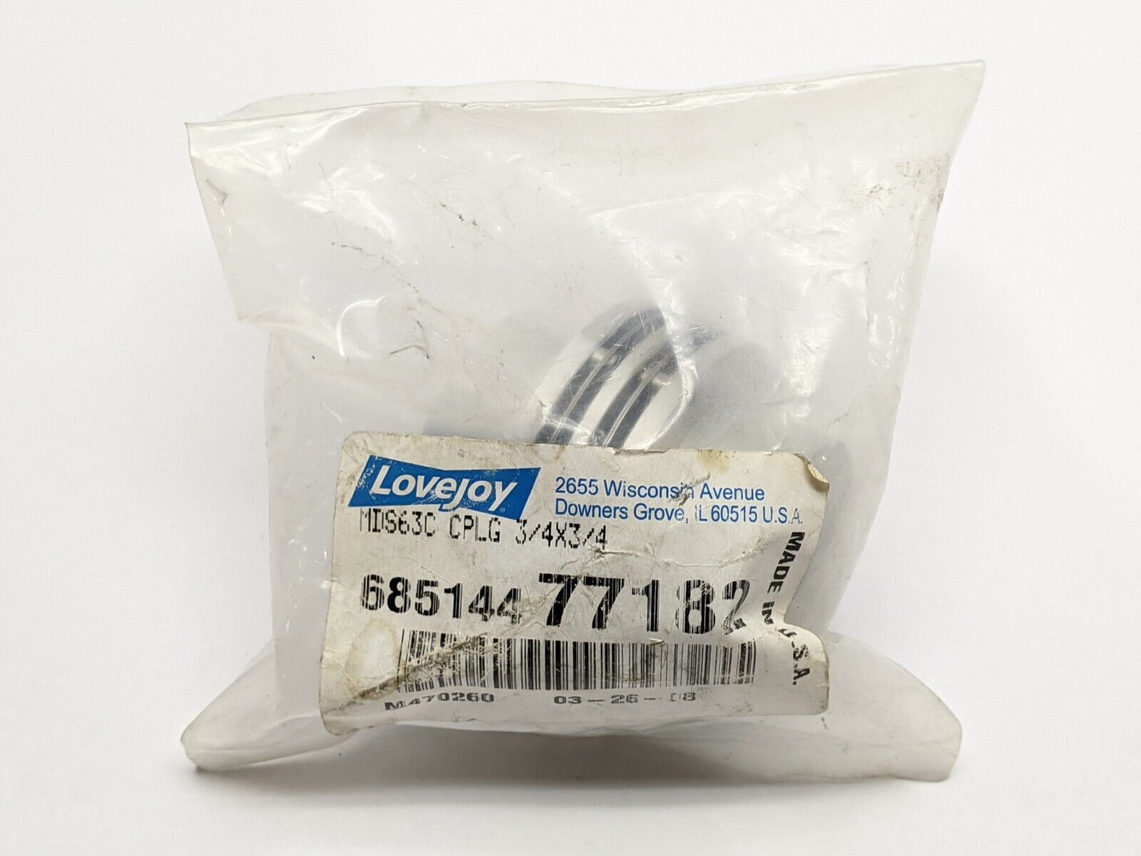 Lovejoy MDS63C CPLG 3/4x3/4 Coupling 68514477182 - Maverick Industrial Sales