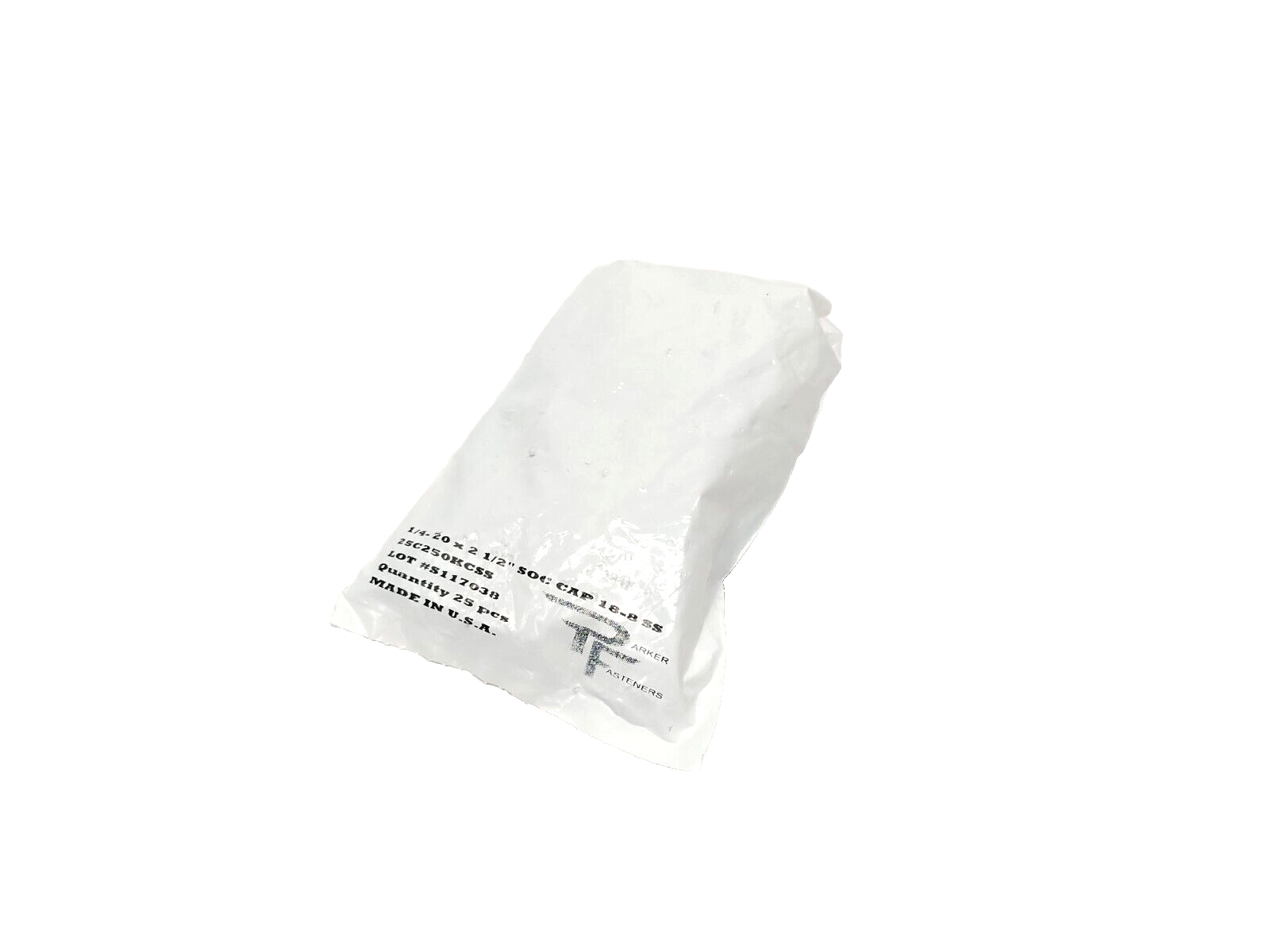 Parker Fasteners 25C250KCSS 1/4"-20 x 2-1/2" Socket Head Cap Screw 18-8SS 25-PK - Maverick Industrial Sales