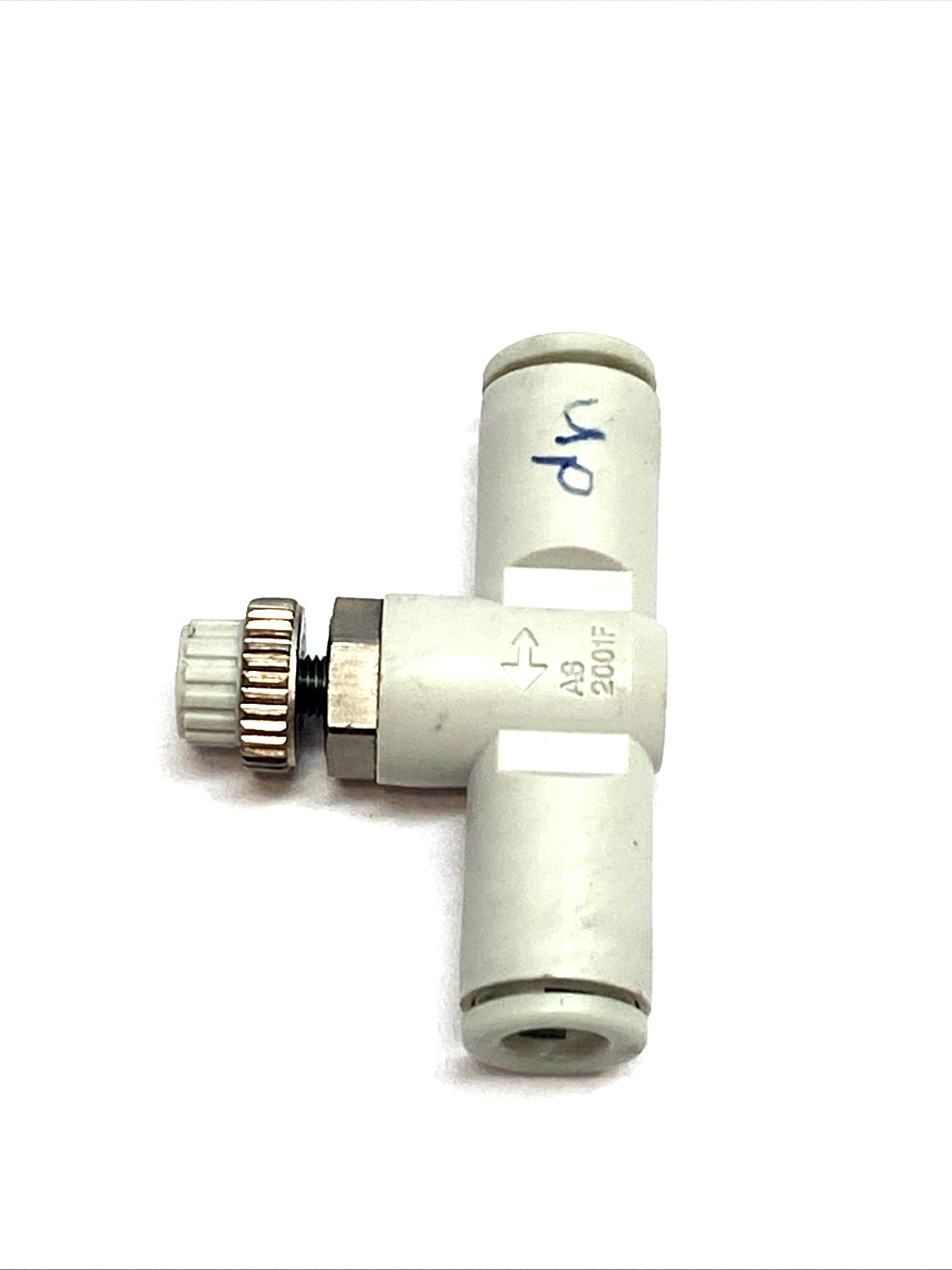 AS2001F | SMC Inline Pneumatic Speed Controller One‑Touch Flow Valve LOT OF 2 - Used - Maverick Industrial Sales
