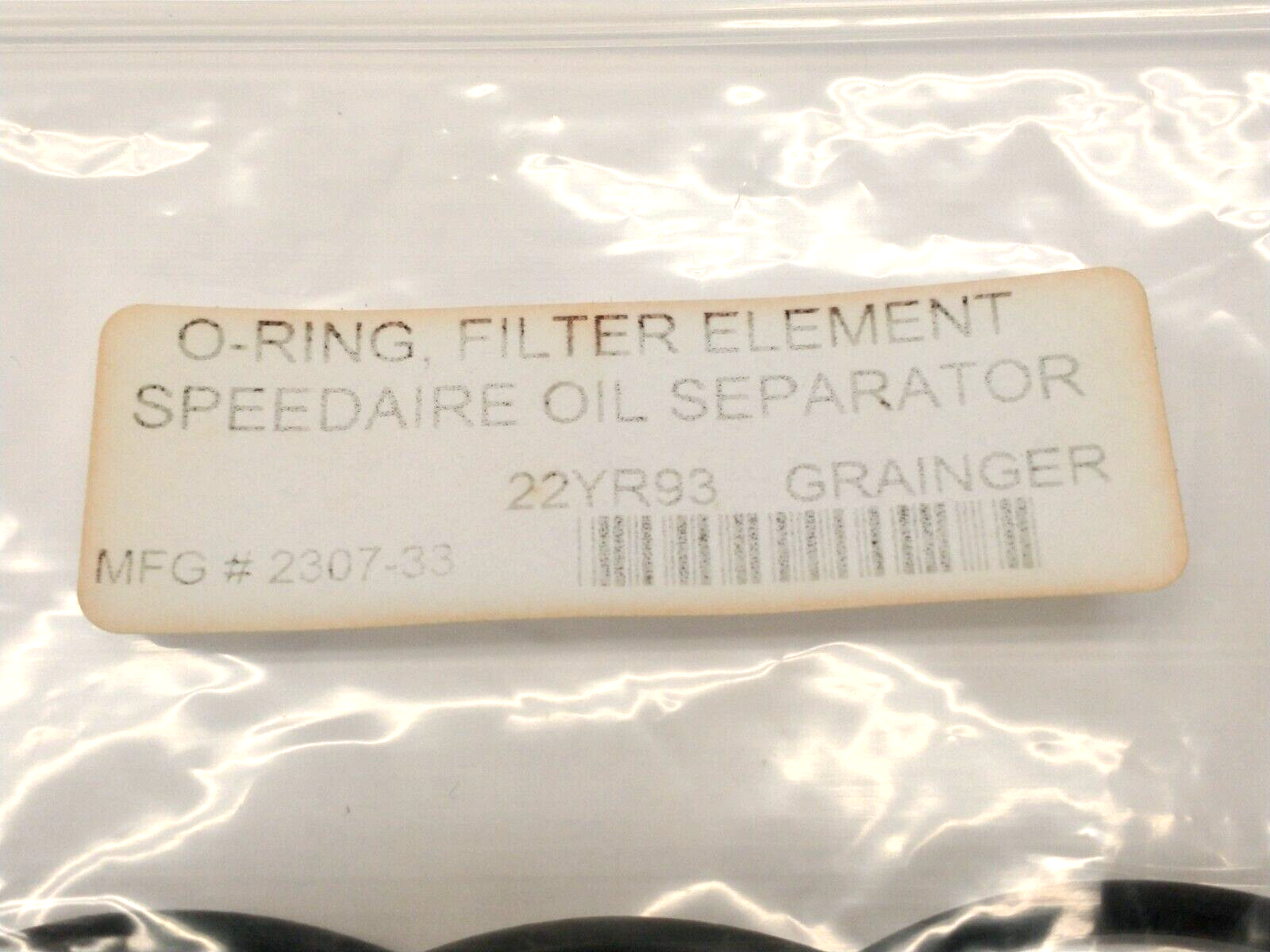 Speedaire 2307-33 Oil Separator Filter Element O-Ring 22YR93 LOT OF 4 - Maverick Industrial Sales