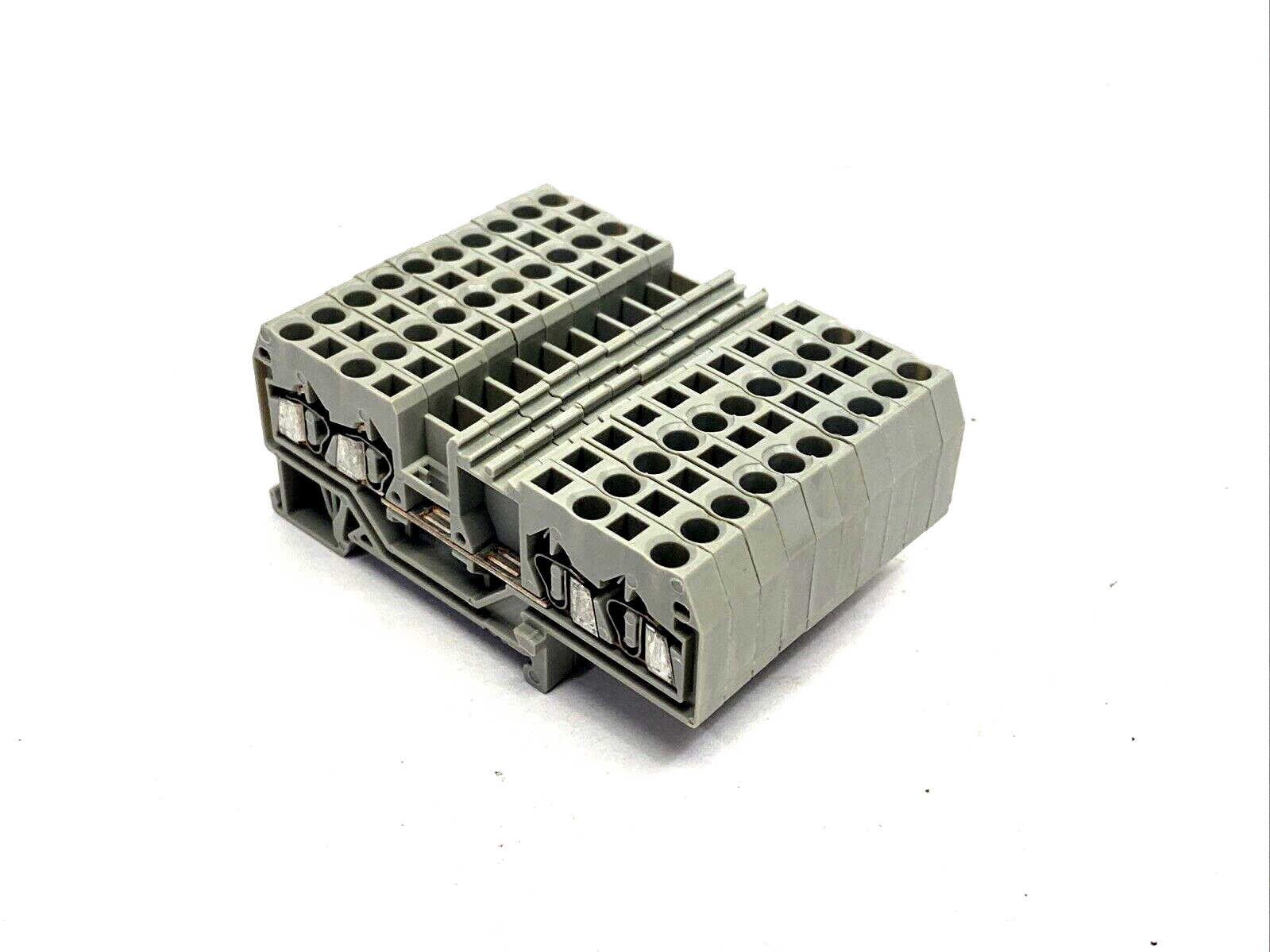 Wago 280-633 4-Conductor Terminal Block 2.5 mm², Cage Clamp, Gray, LOT OF 10 - Maverick Industrial Sales