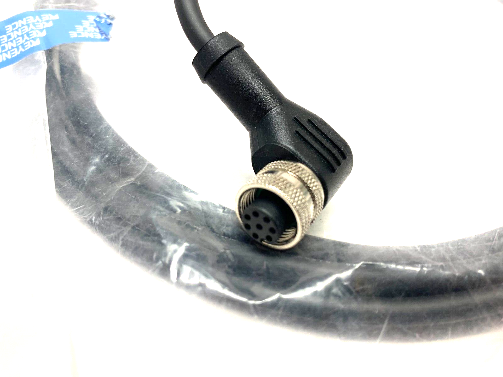 Keyence GS-P8L3 Single Ended Connection Cable M12 L-Shaped Connector - Maverick Industrial Sales