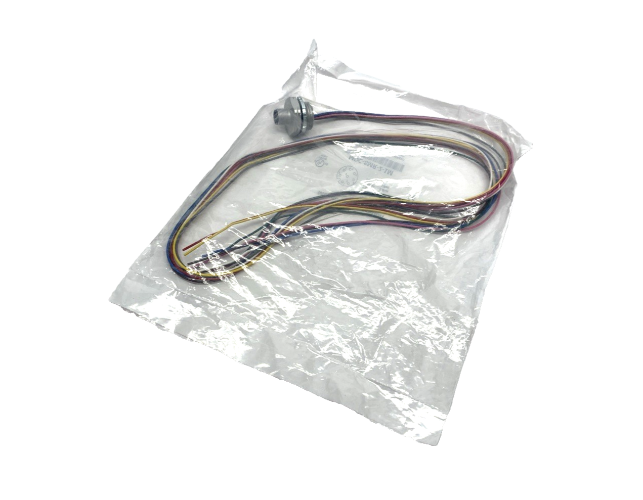 MDC-8MR-2-1M | Mencom 8-Pin Micro DC M12 Male Receptacle 1/2" NPT, 1m Length - New - Maverick Industrial Sales