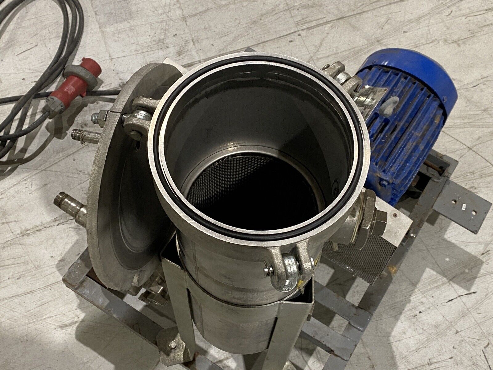 Waukesha Size 30 Rotary Pump w/ Parker 4CB11-2 / 0725-2361, 5HP Electric Motor - Maverick Industrial Sales