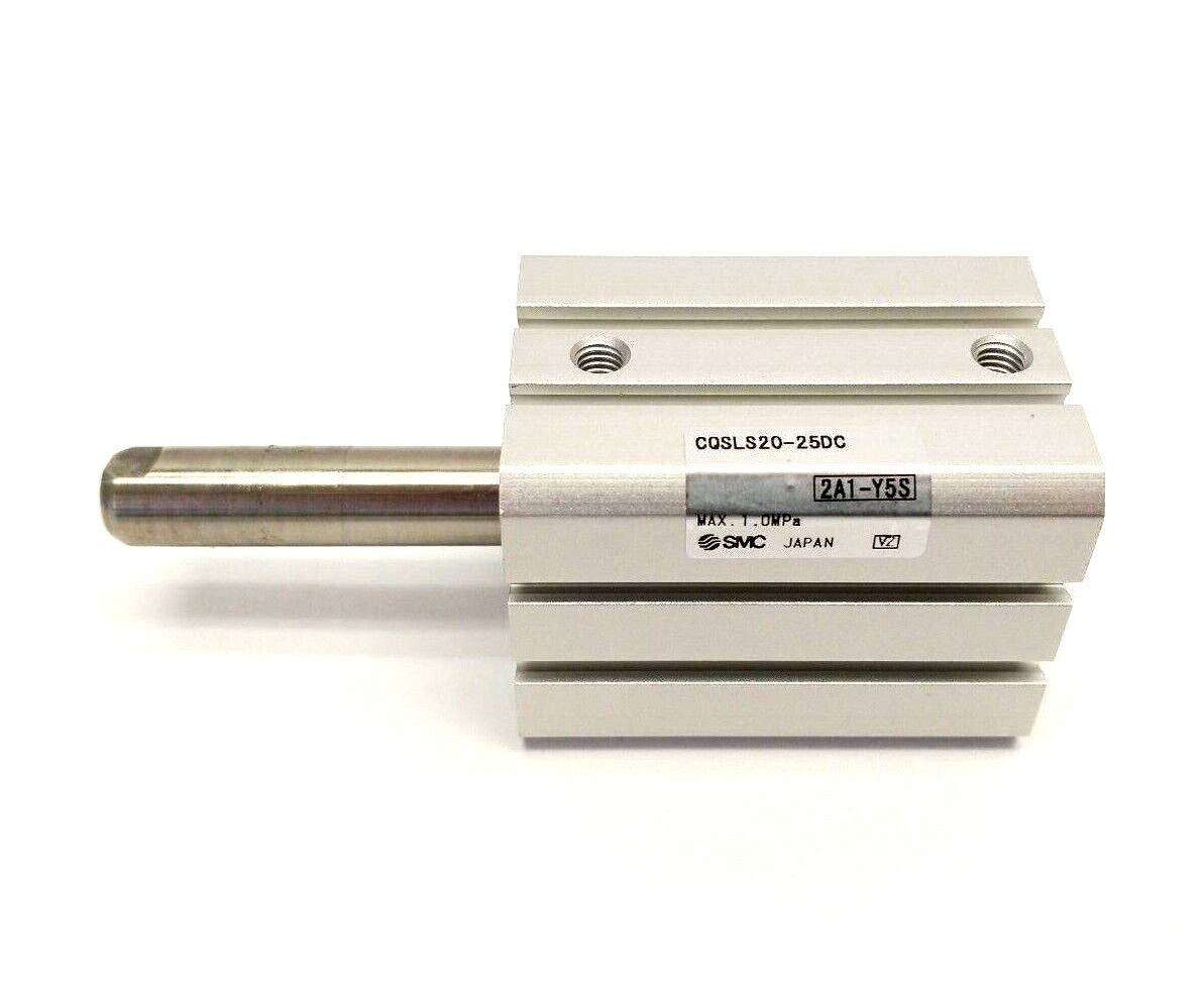 CQSLS20-25DC | SMC Anti-Lateral Compact Cylinder 20mm Bore 25mm Stroke - New – Open box - Maverick Industrial Sales