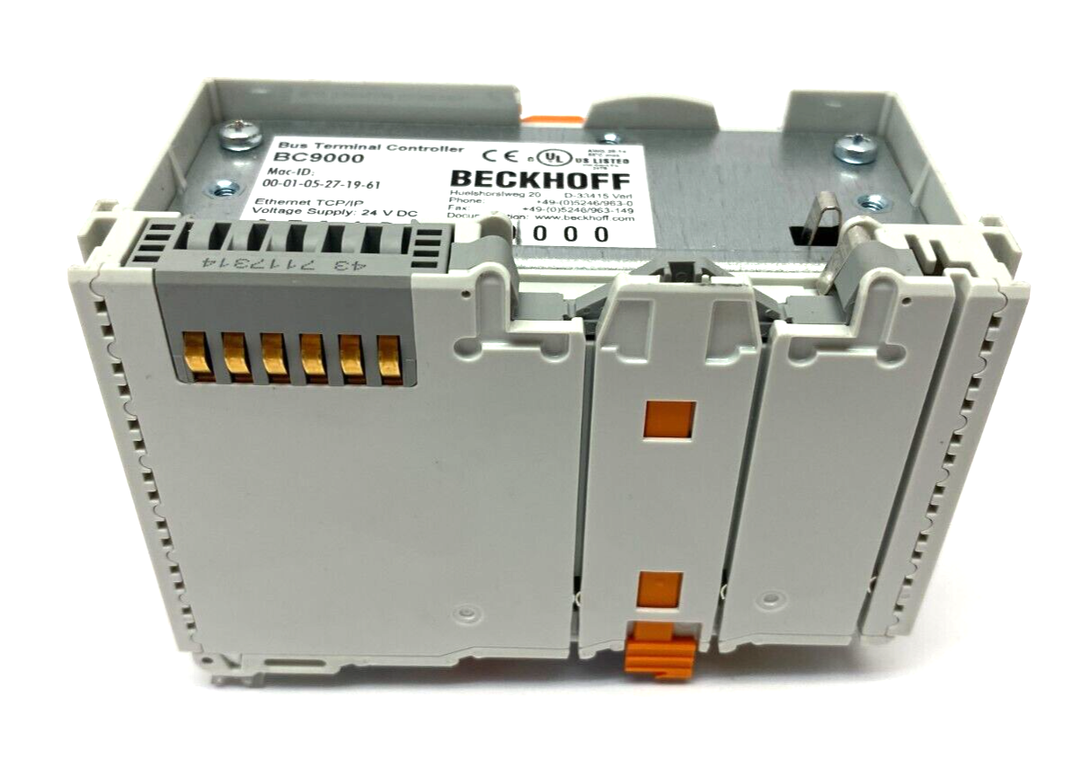 Beckhoff BC9000 Ethernet TCP/IP Bus Terminal Controller 24VDC - Maverick Industrial Sales