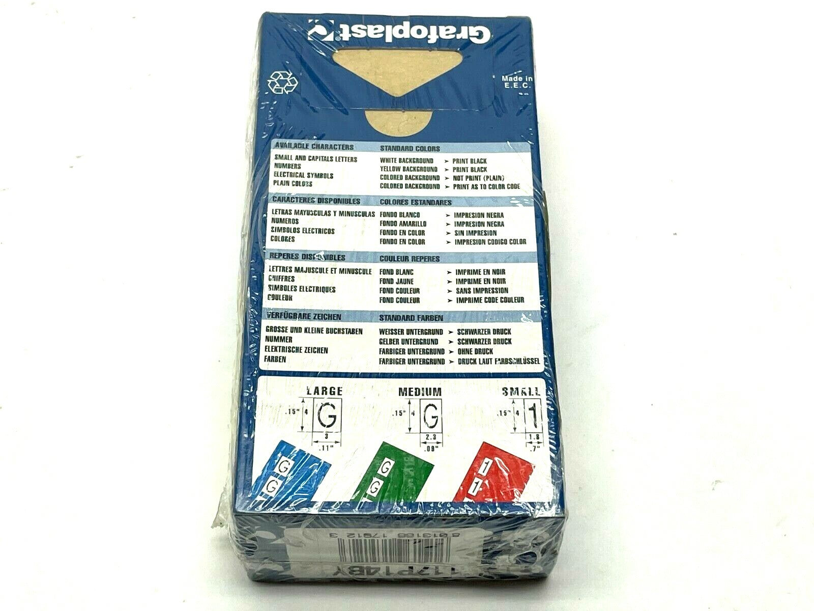Grafoplast 117P14BY Wiremarker Strips LOT OF 50 - Maverick Industrial Sales