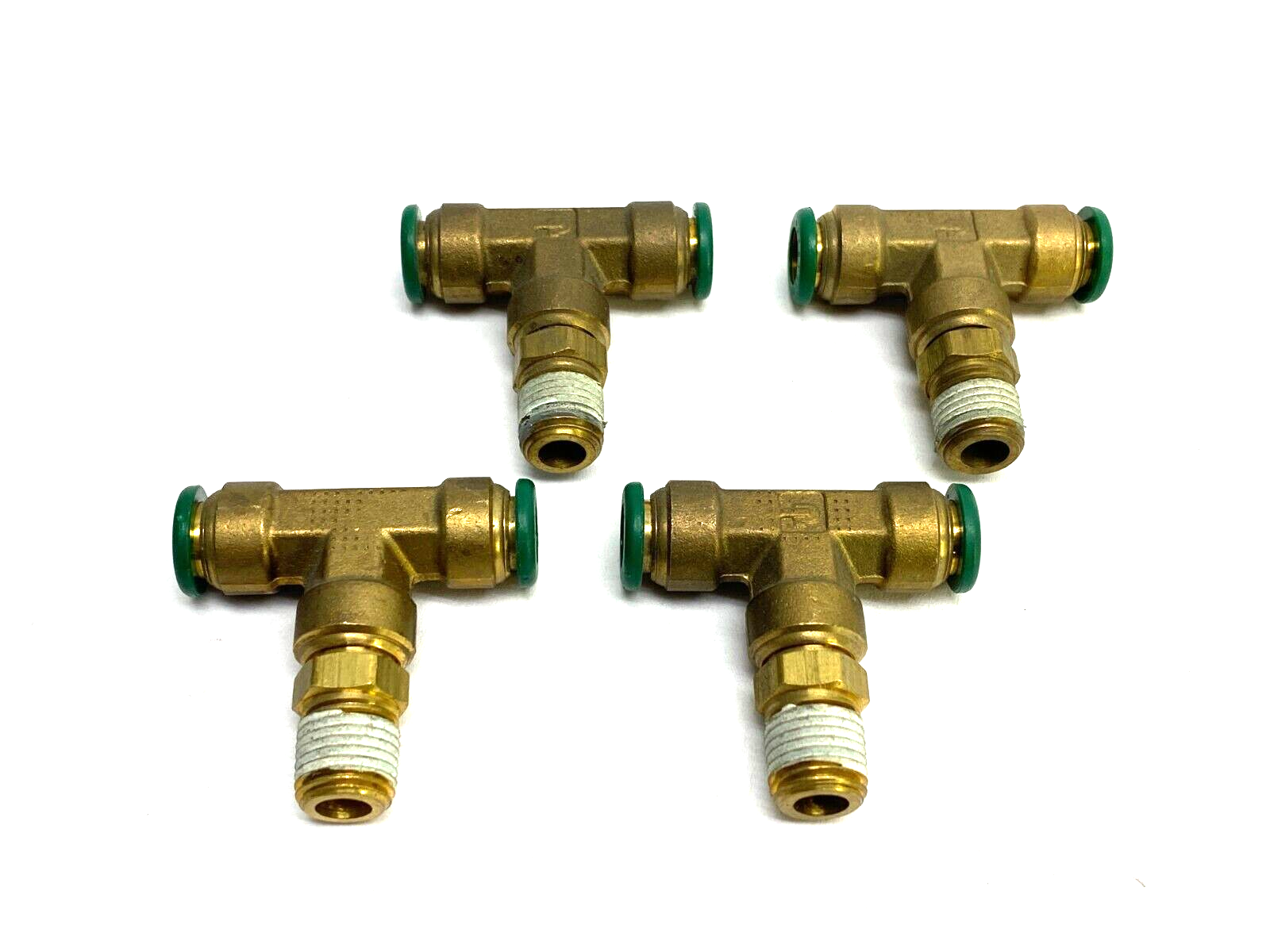 Parker 172PTC-6-4 Prestolok Male Swivel Branch Tee 3/8" Tube OD LOT OF 4 - Maverick Industrial Sales