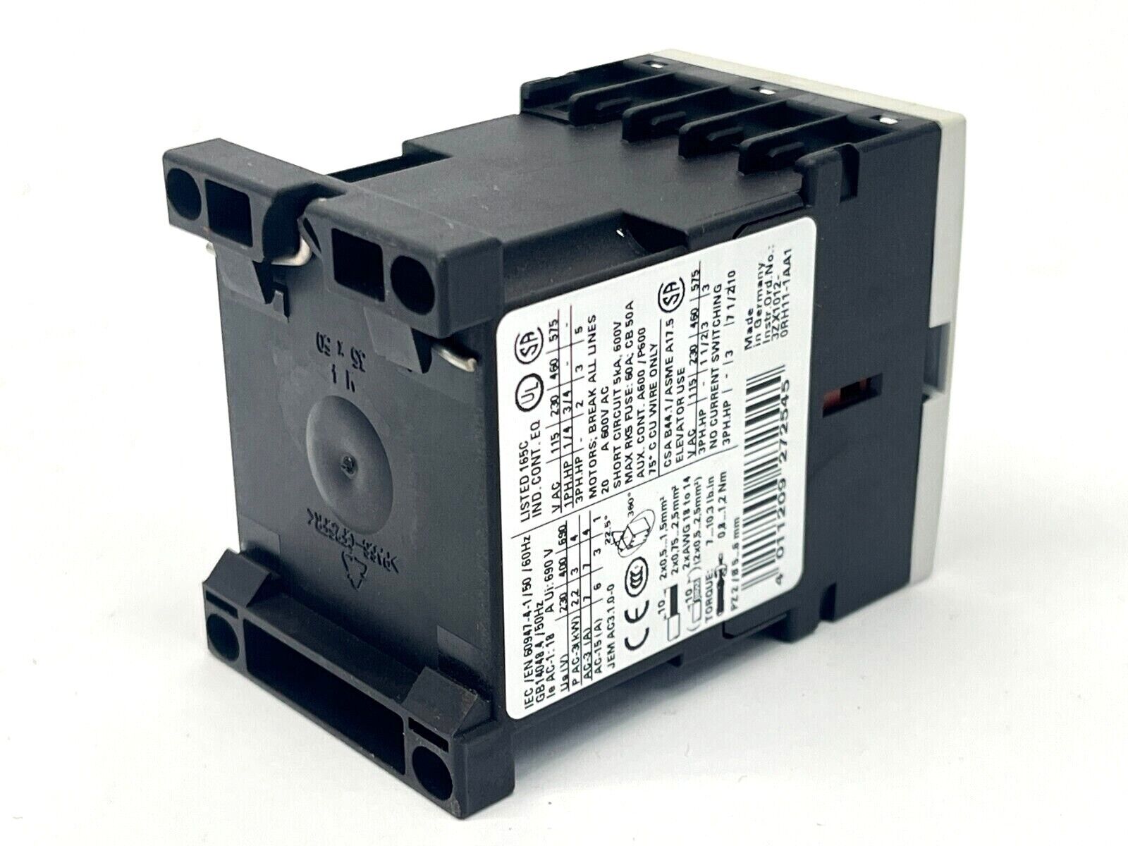 Siemens 3RT1015-1BB41 Contactor 7A 690V 3-Pole - Maverick Industrial Sales