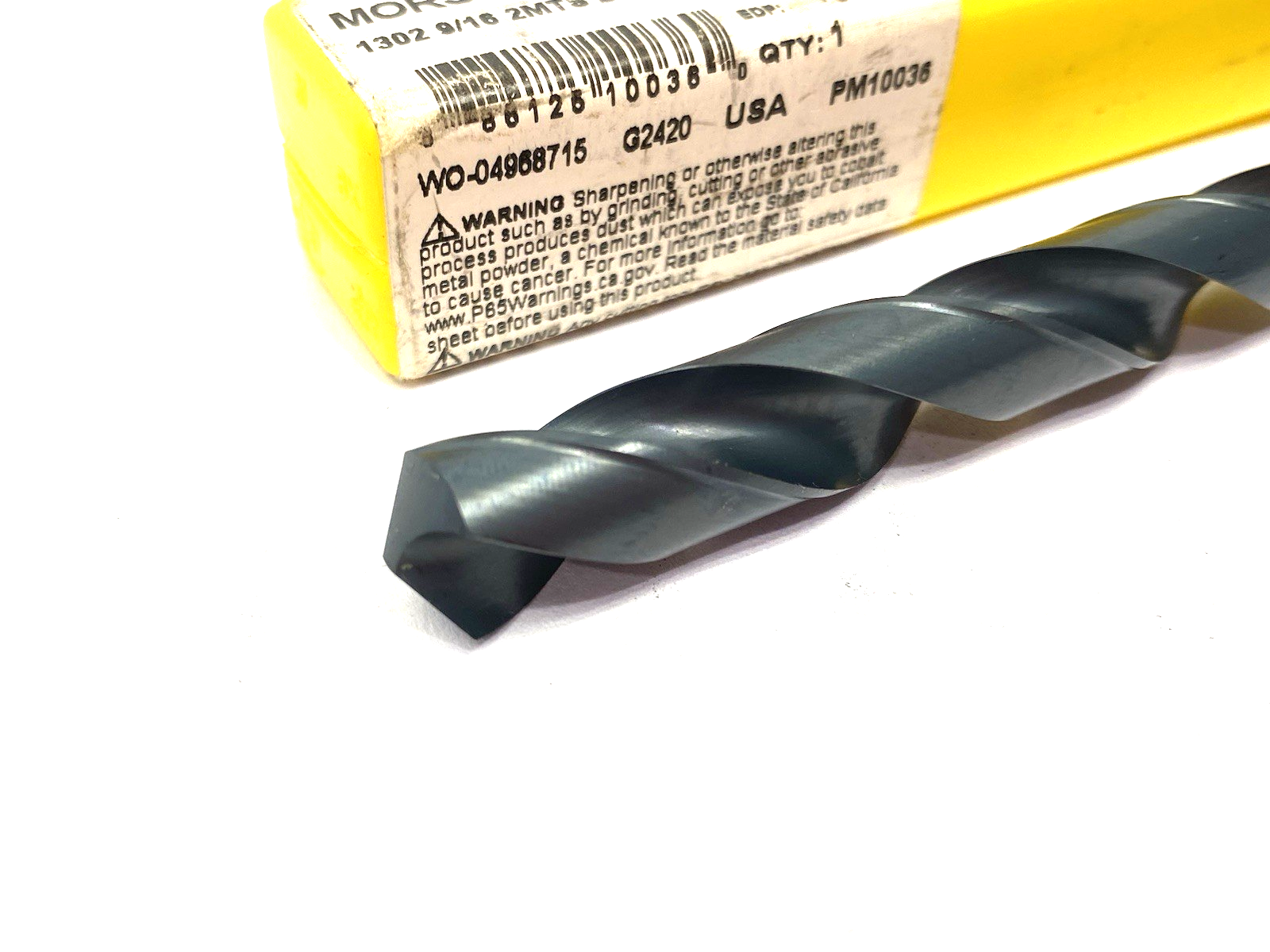 10036 | Morse Cutting Tools Taper Shank Drill Bit 1302 9/16 2MTS DRL HSS BLK - New Other - Maverick Industrial Sales