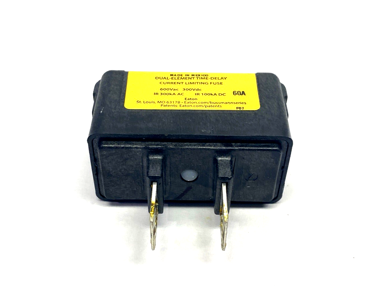 TCF60RN | Eaton Bussmann Class CC TCF Time-Delay Plug-In Cube Fuse 60A - Used - Maverick Industrial Sales