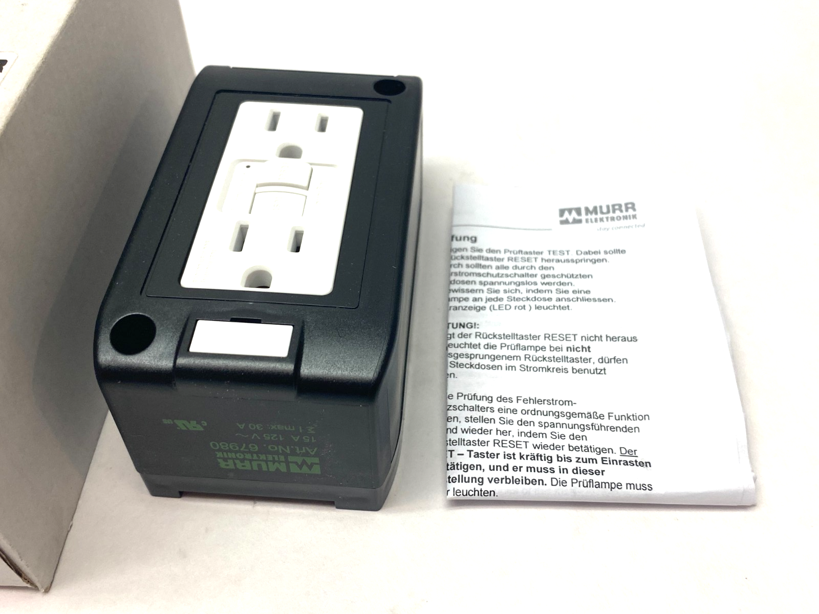 Murrelektronik 67980 MSVD Power Socket NEMA (GFCI) for DIN Rail - Maverick Industrial Sales
