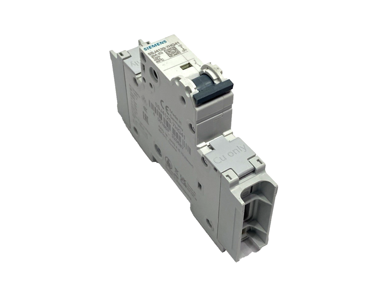 Siemens 5SJ4120-7HG41 Miniature Circuit Breaker 240V 14kA, 1-Pole, C-Trip, 20A - Maverick Industrial Sales