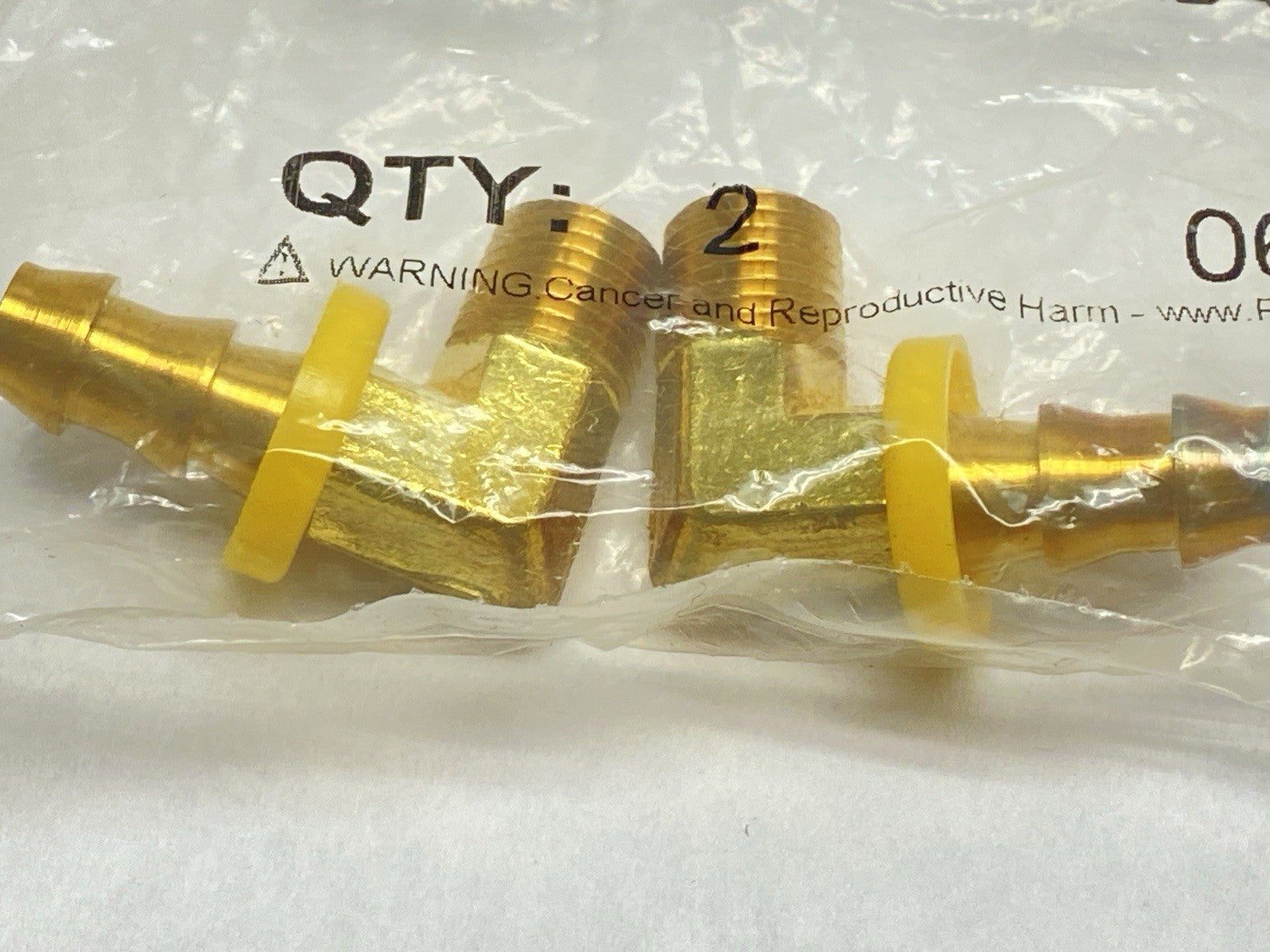 Dixon 2730604C Push-On Hose Barb Adapter Elbow 3/8" NPT x 3/8" Hose LOT OF 2 - Maverick Industrial Sales