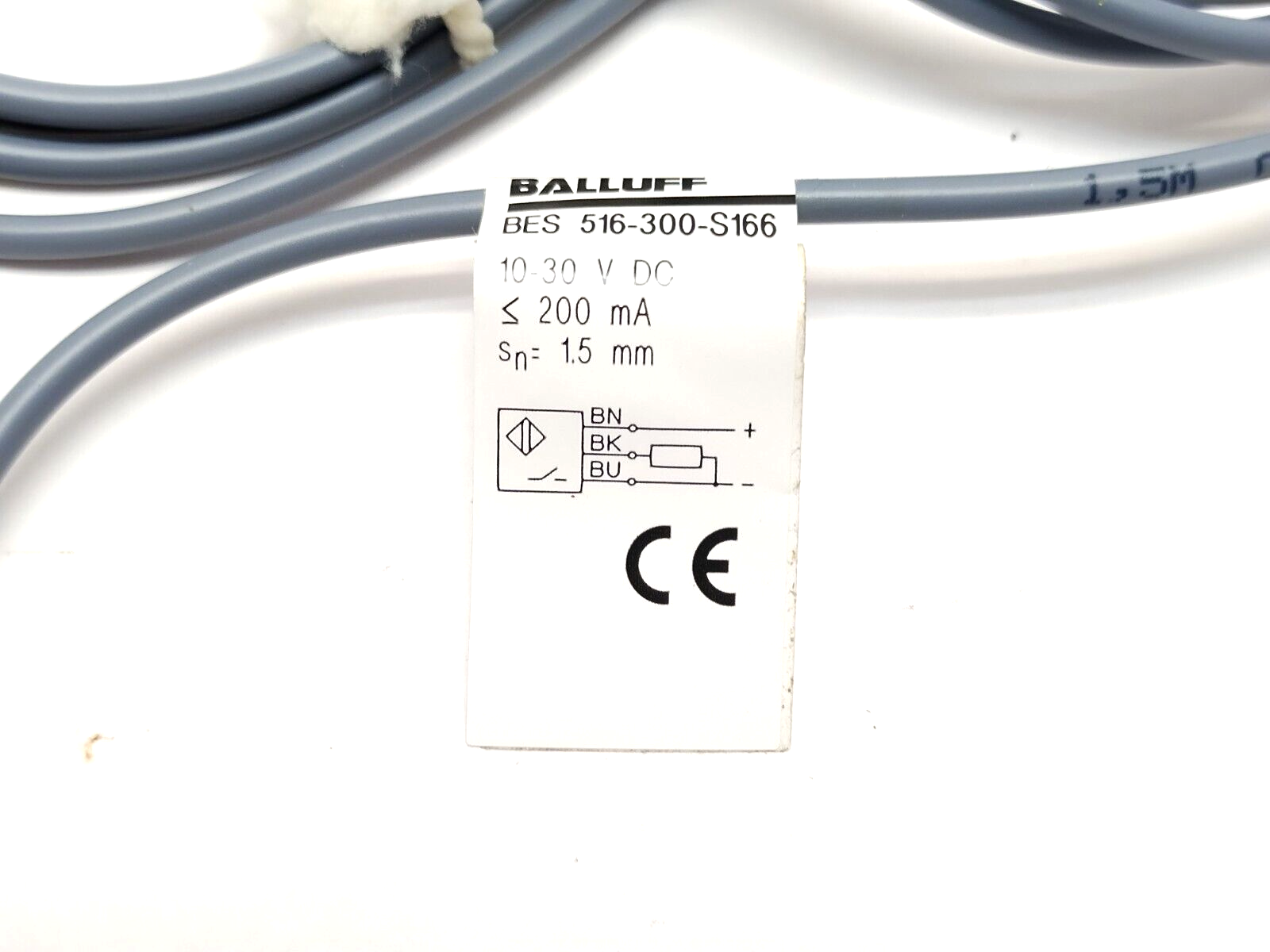 Balluff BES 516-300-S166 Inductive Sensor 1.5m Wire Lead - Maverick Industrial Sales